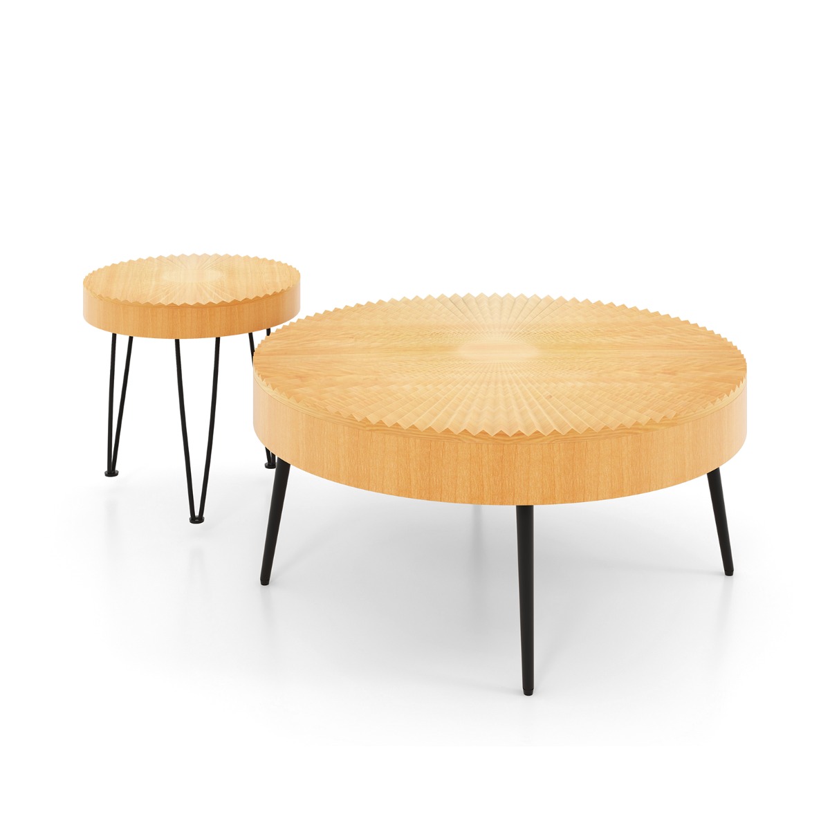 Set of 2 Boho Farmhouse Coffee Table - Savings Store