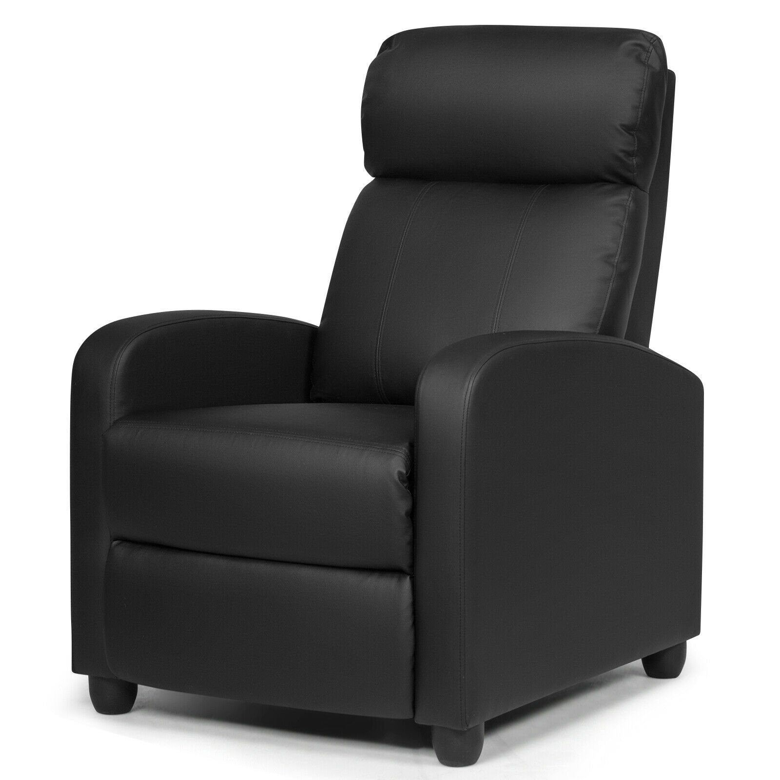 Recliner Sofa - Modern Recliner Sofa Lounge / Adjustable Backrest Armchair-Black - Savings Store