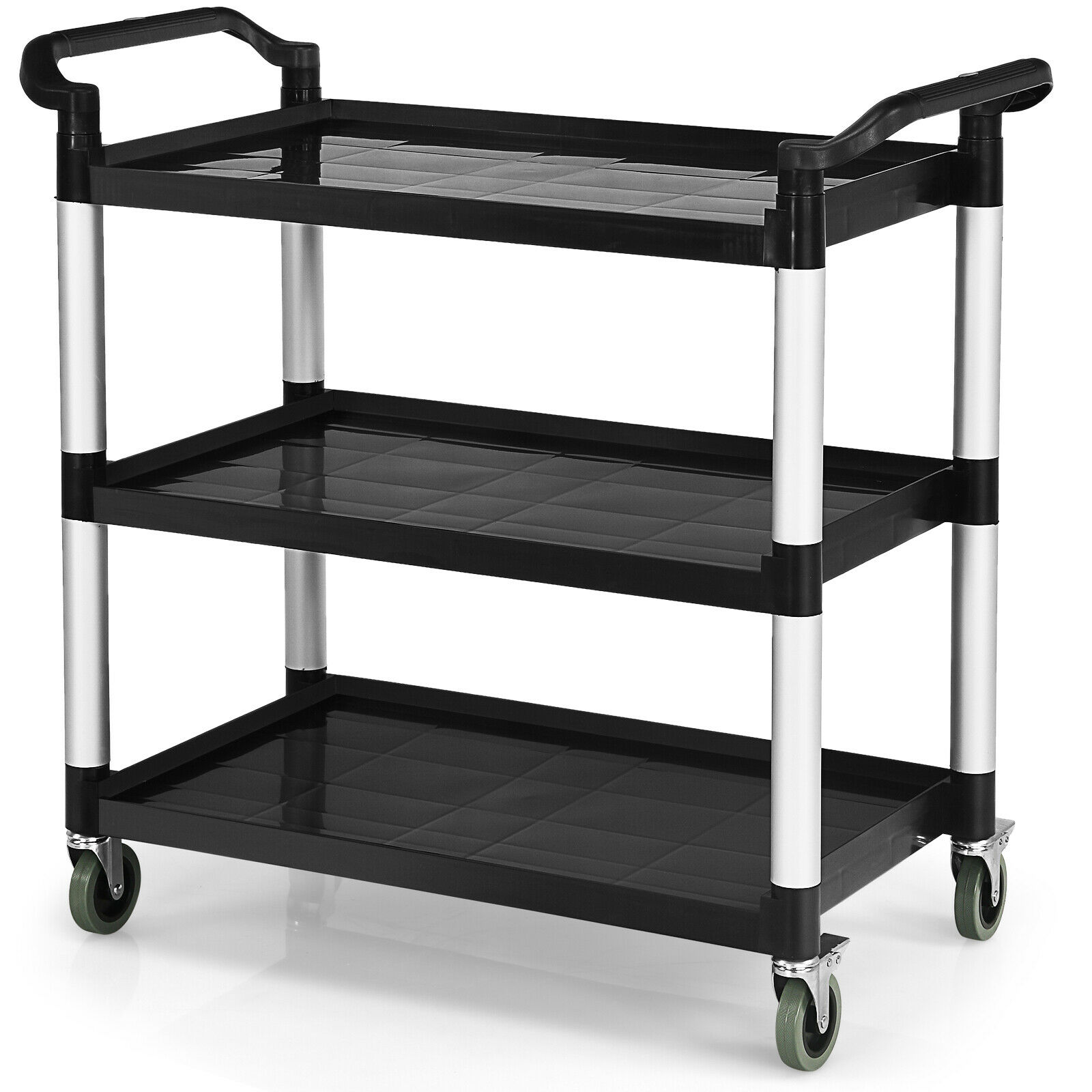 3-Tier Multifunctional Utility Cart with Flexible Wheels - Savings Store