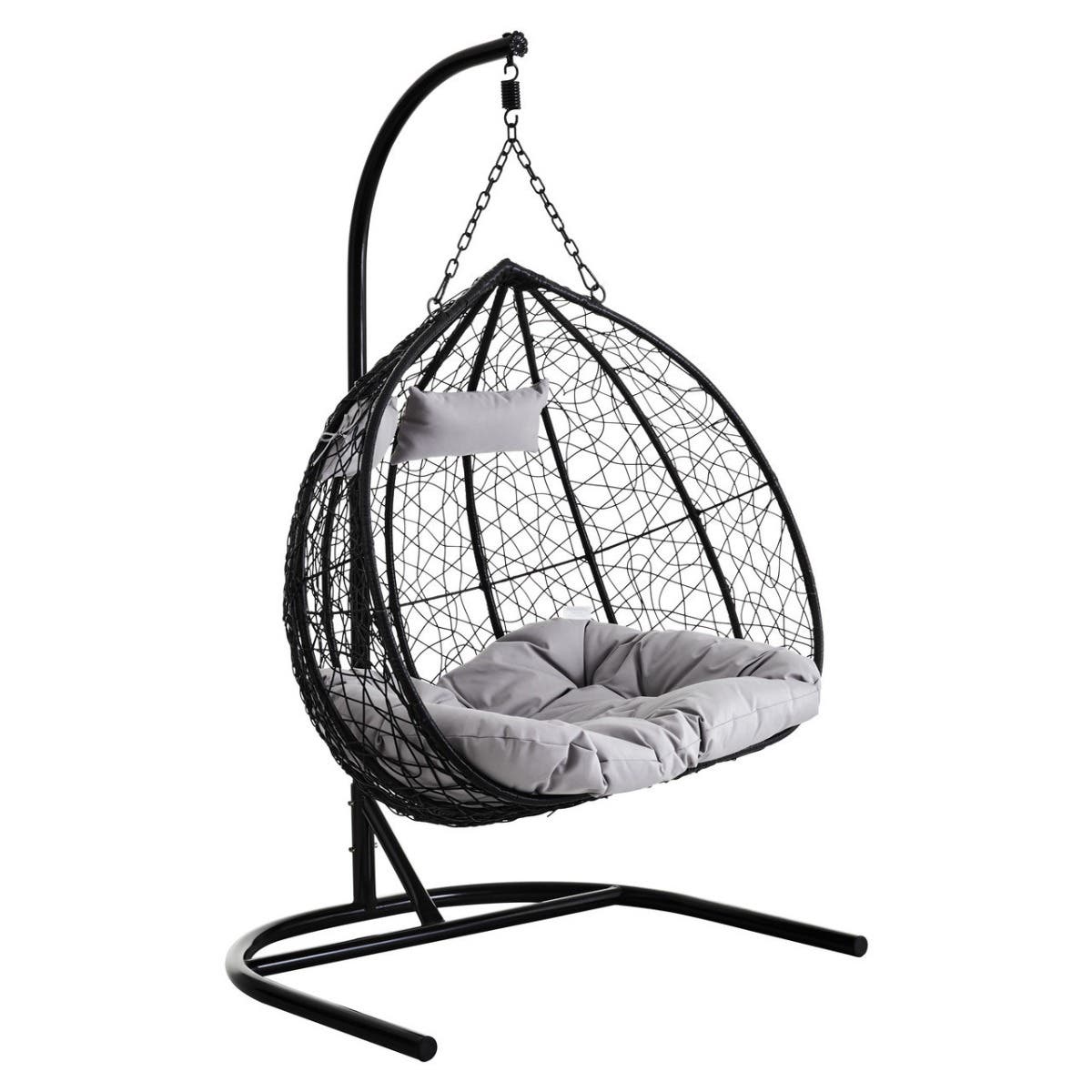 NAVAGIO Double Egg Hanging Chair - Black - PH Collection