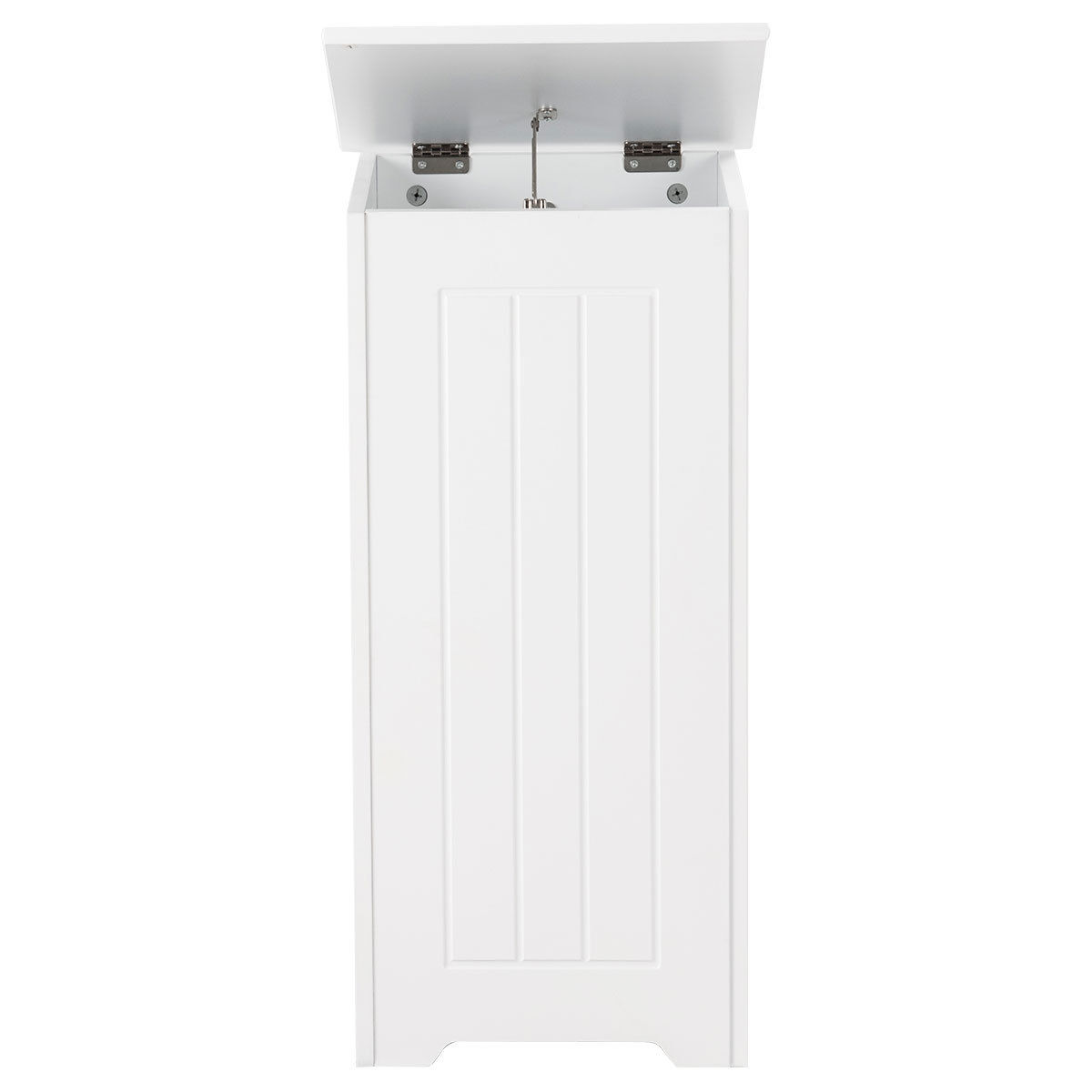 White Wooden Laundry Bin - Savings Store