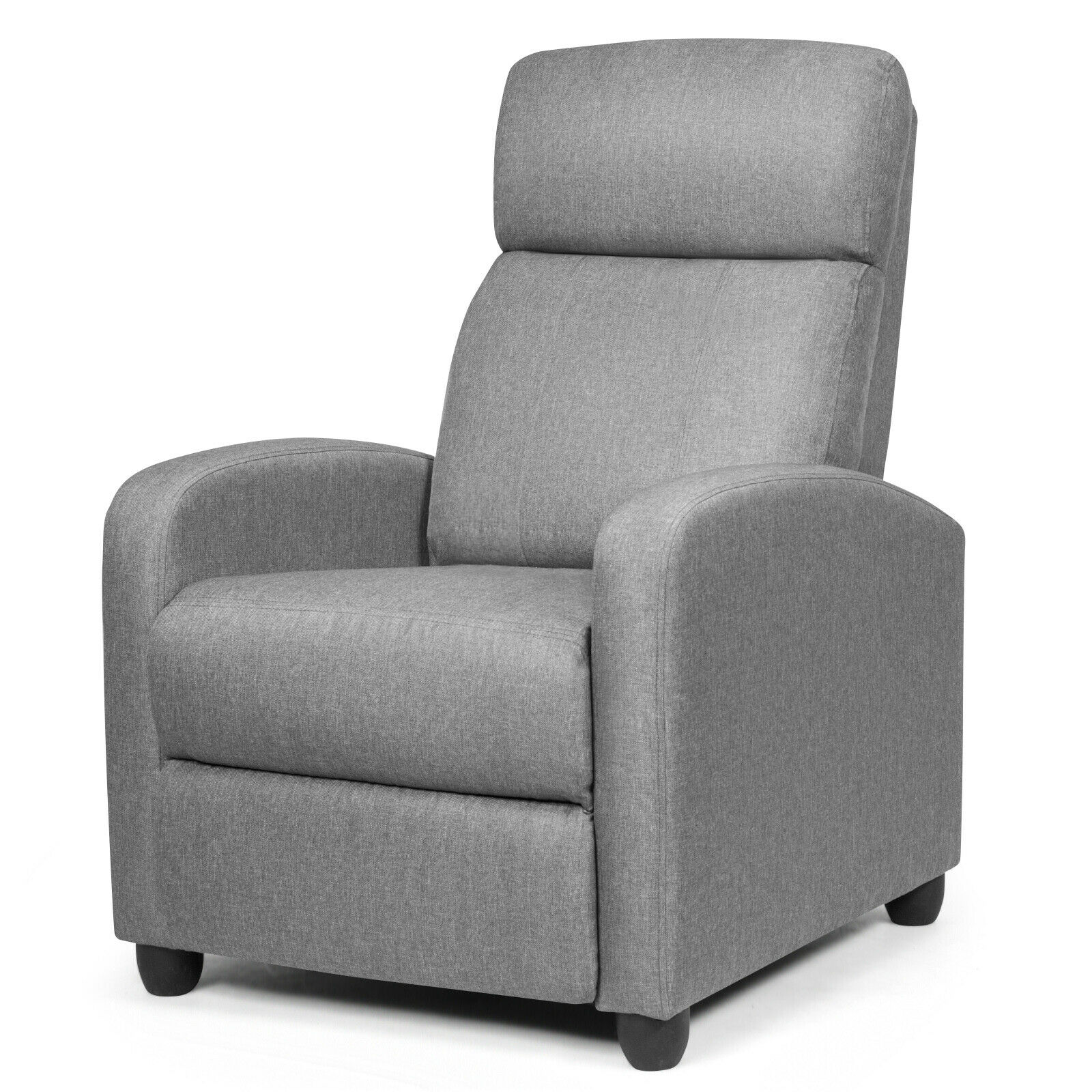 Recliner Sofa - Modern Recliner Sofa Lounge / Adjustable Backrest Armchair-Grey - Savings Store