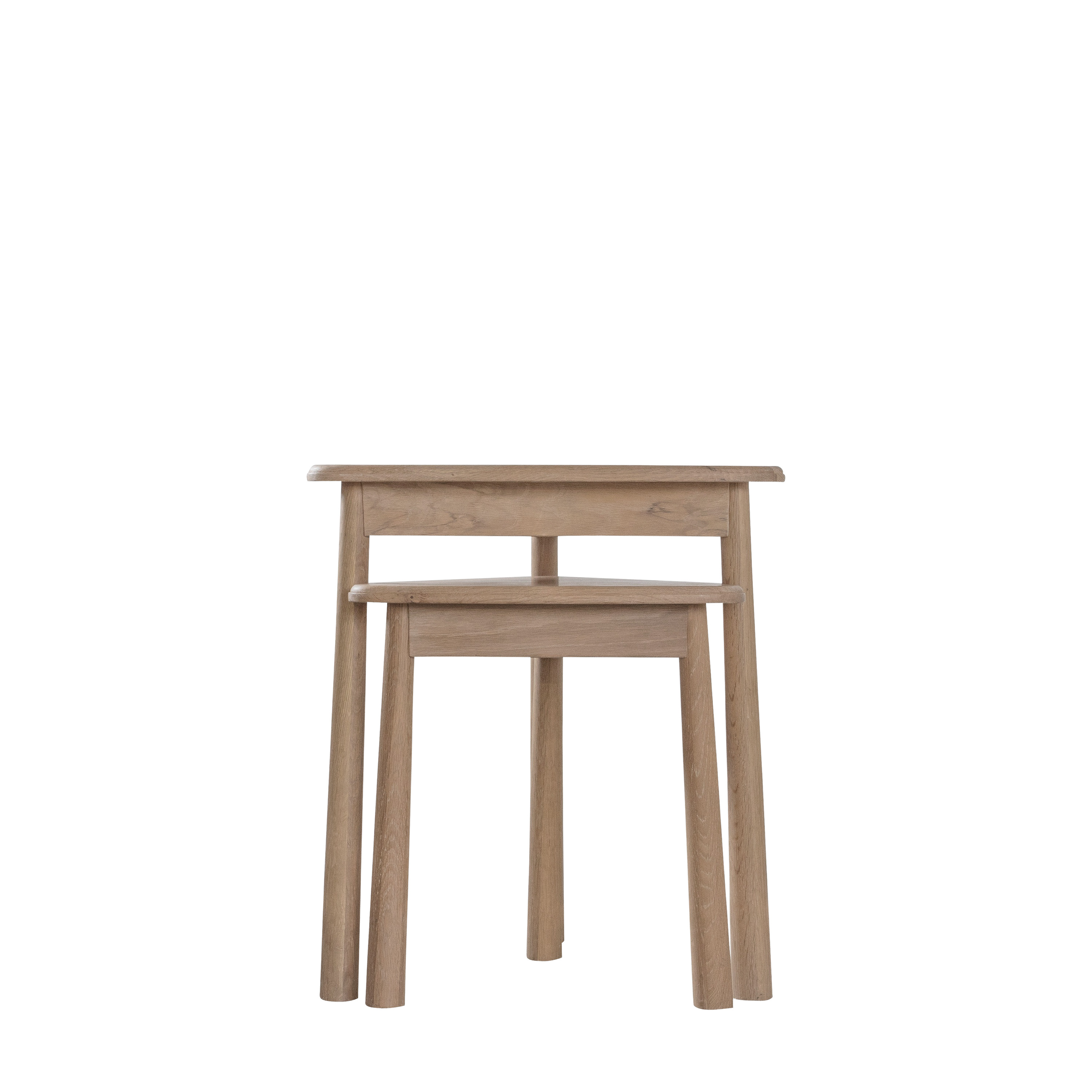 ASHFORD Nest of 2 Side Table - Light Oak - Galvin and Galloway