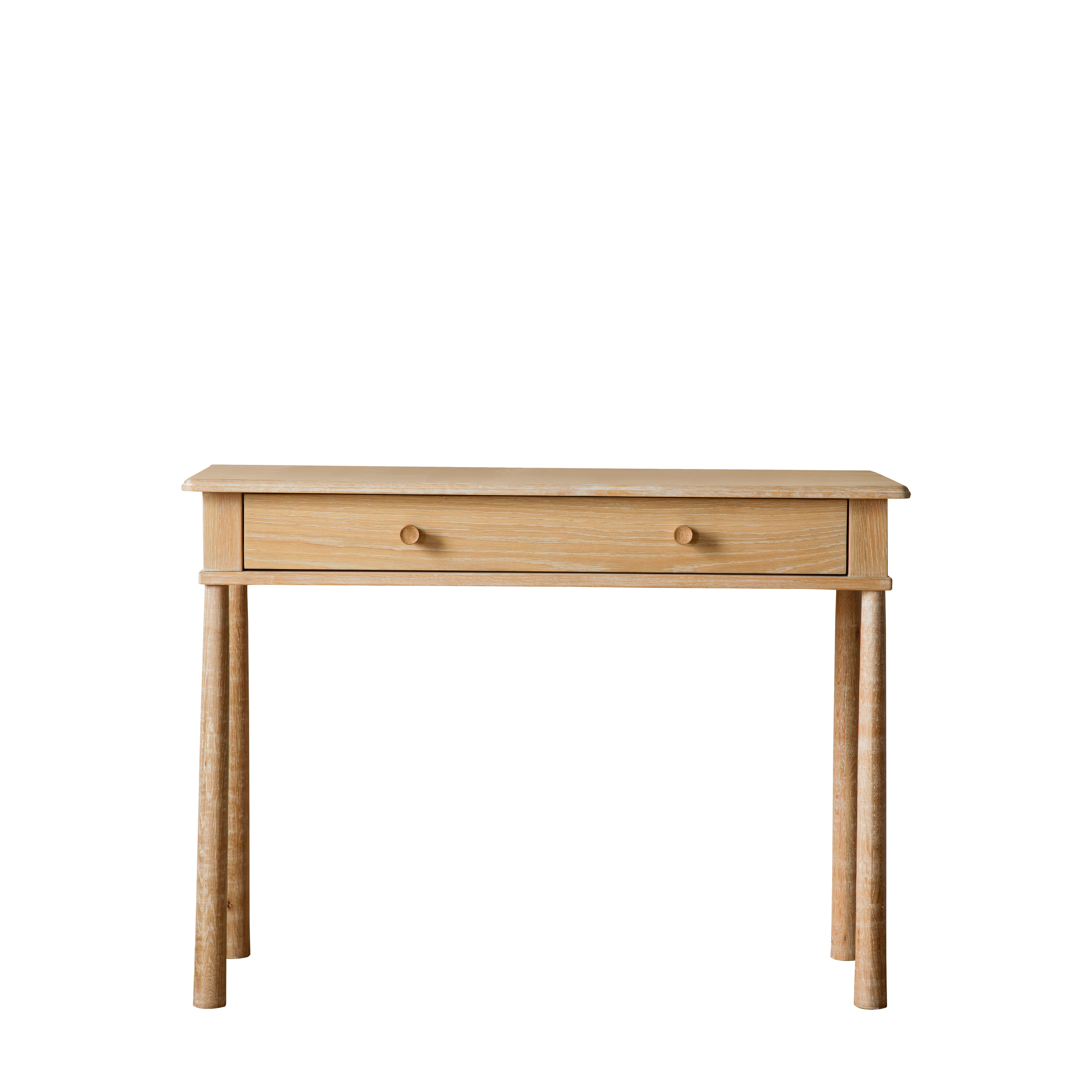 ASHFORD Dressing Table with Drawer - Light Oak - Galvin and Galloway