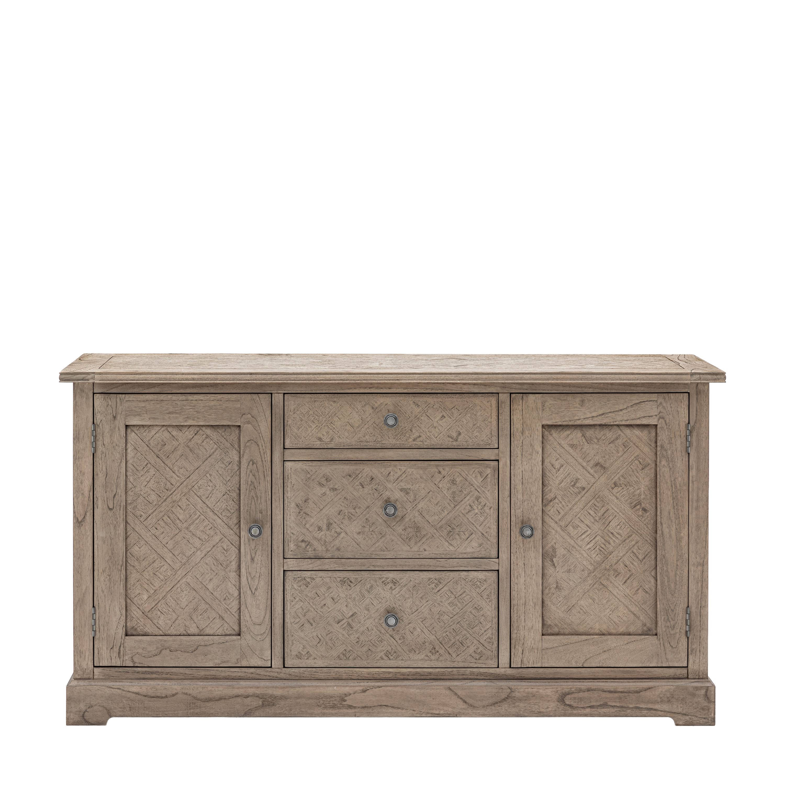 OAKLEIGH 2 Door 3 Drawer Sideboard - Oak - Galvin and Galloway