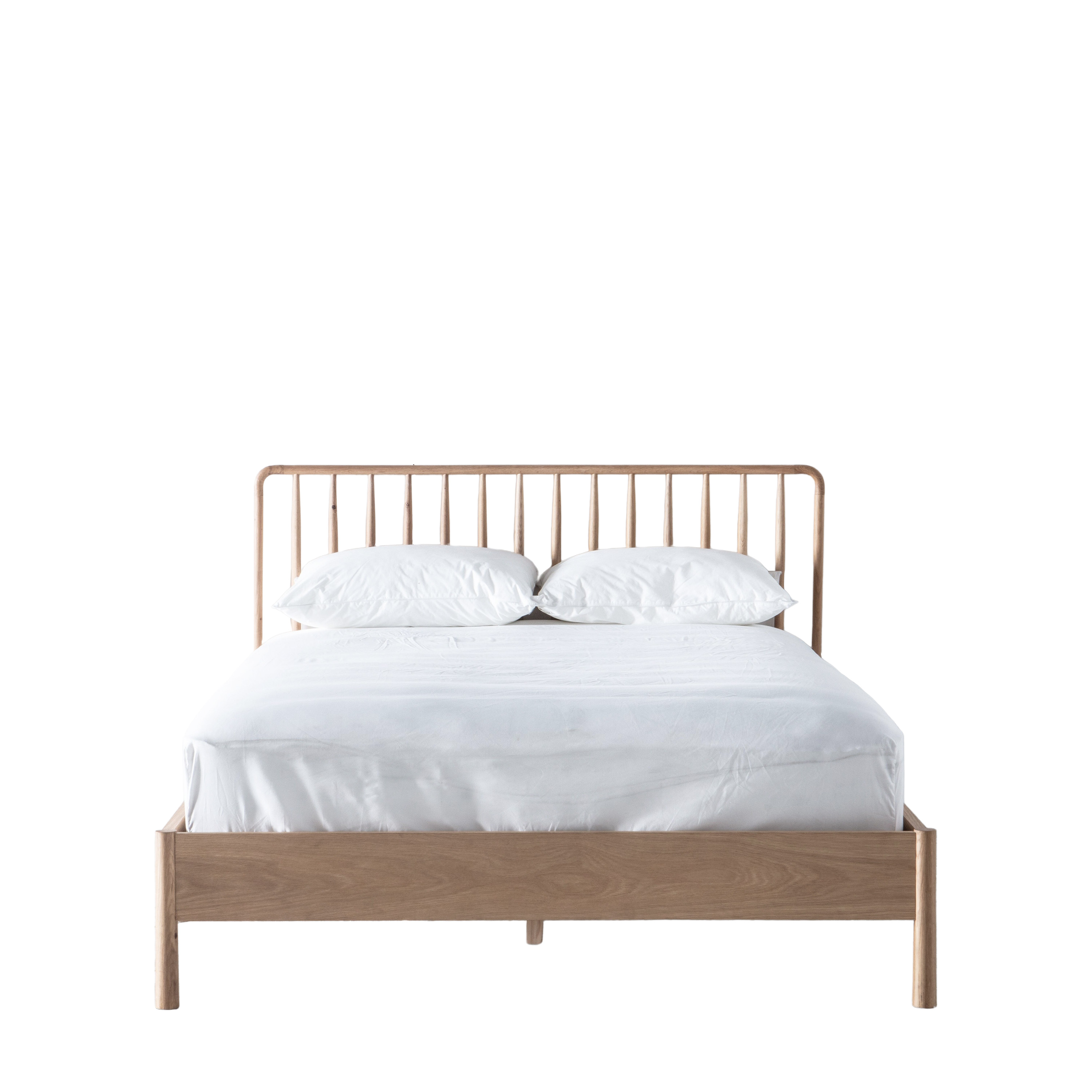 ASHFORD Double Wooden Bedframe - Light Oak - Galvin and Galloway