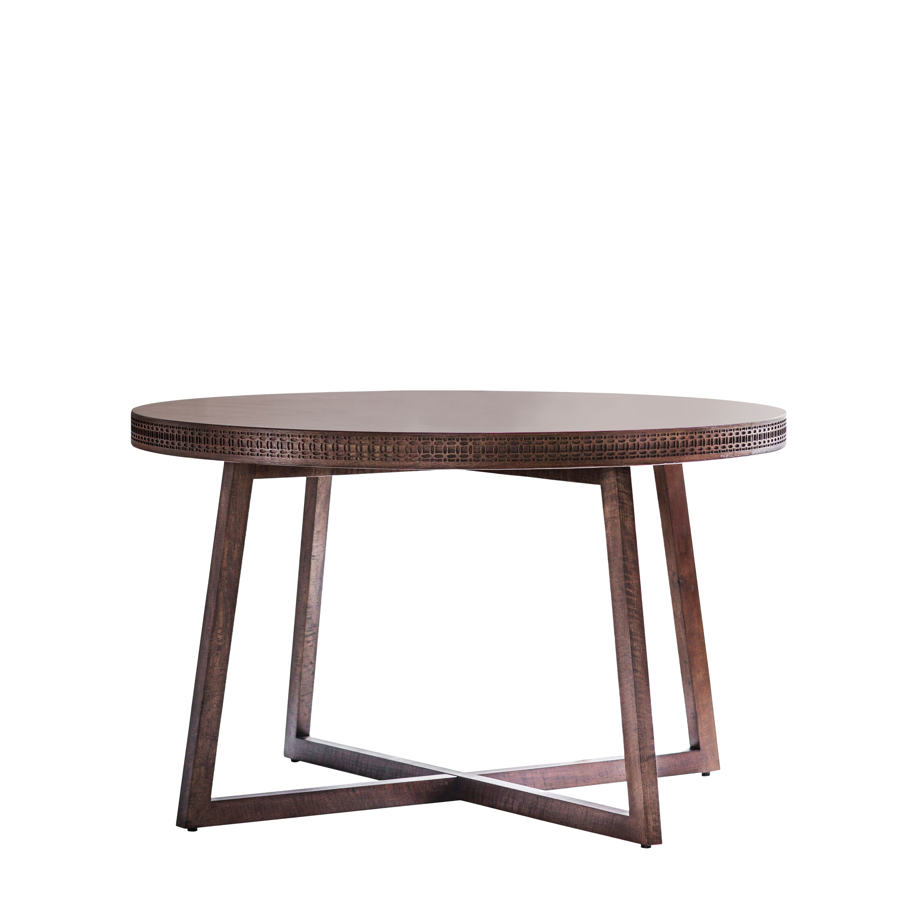 ASHWELL Dark Oak Round Dining Table - Galvin and Galloway