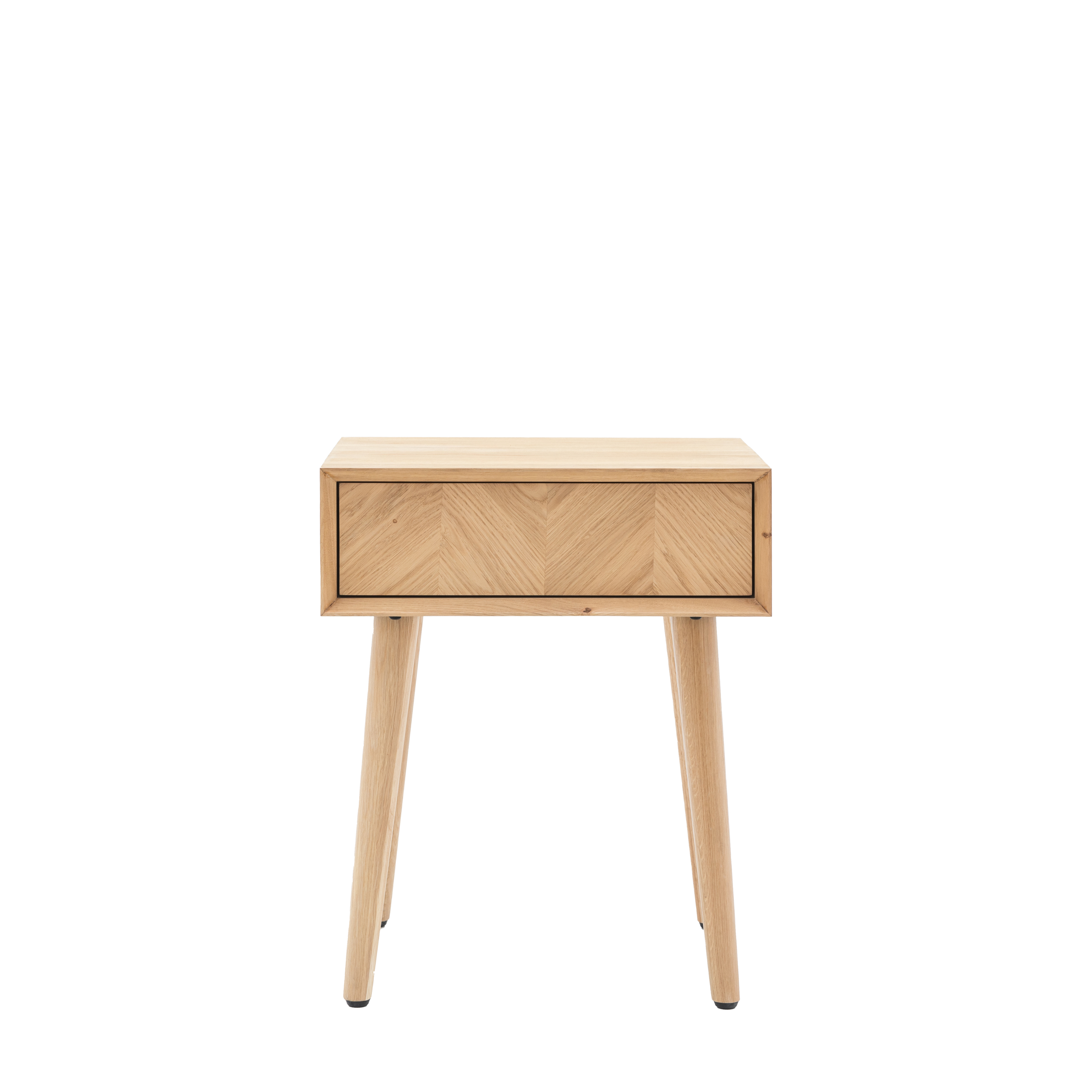 BROOKHAVEN 1 Drawer Side Table - Oak - Galvin and Galloway