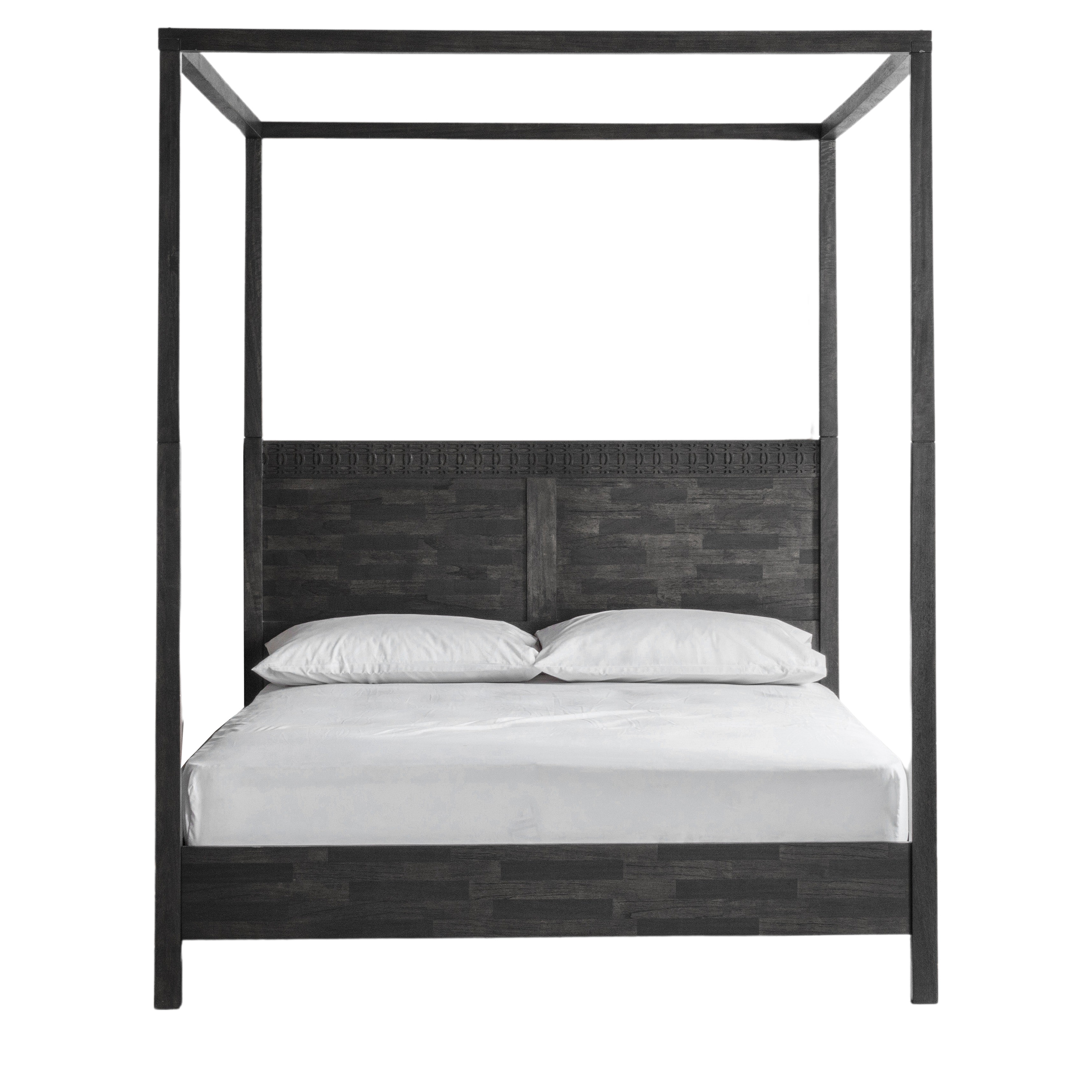 ASHWELL Super Kingsize Wooden Bedframe - Black - Galvin and Galloway