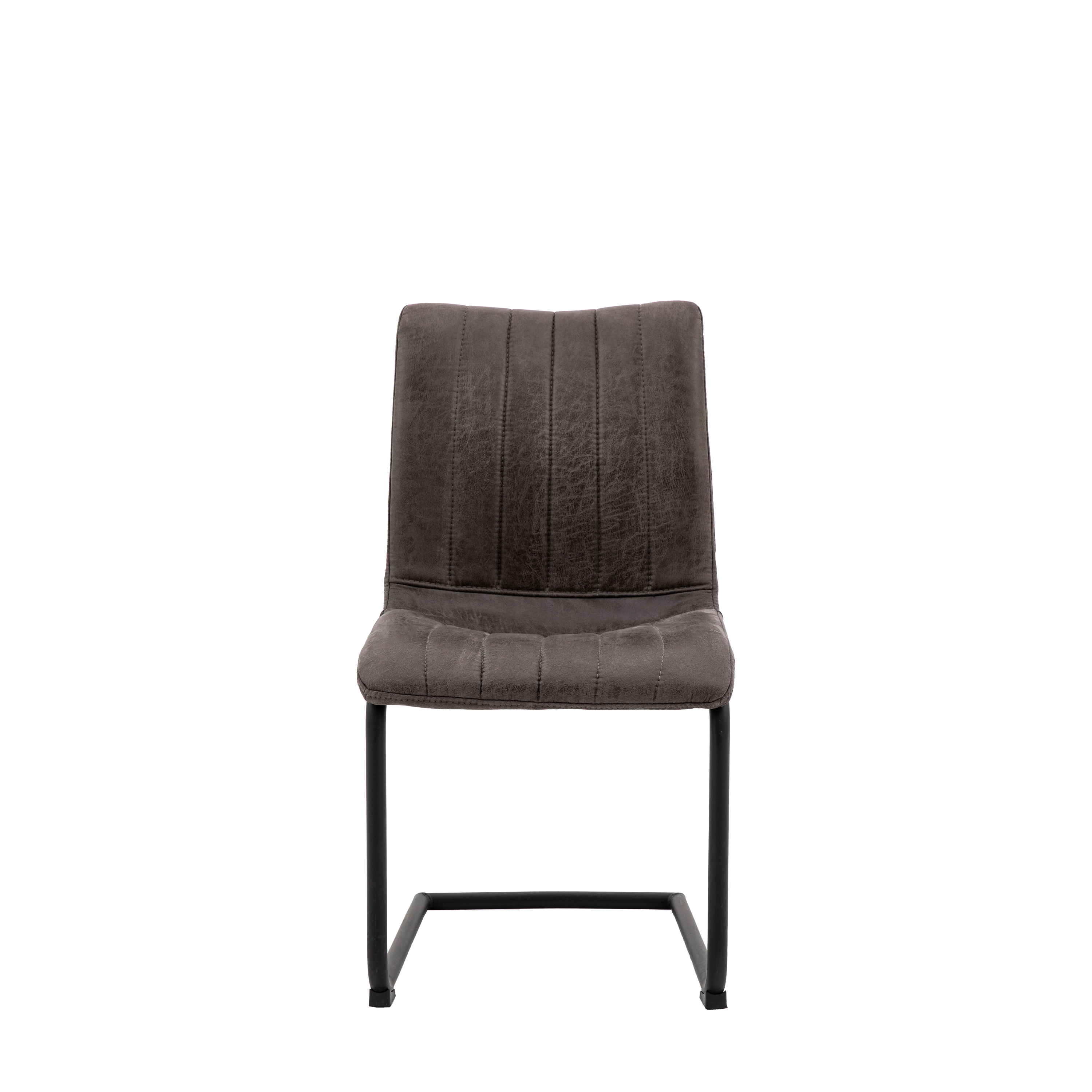 WESTERDALE Faux Leather Multi Purpose Chair Grey - Set of 2 - Galvin and Galloway