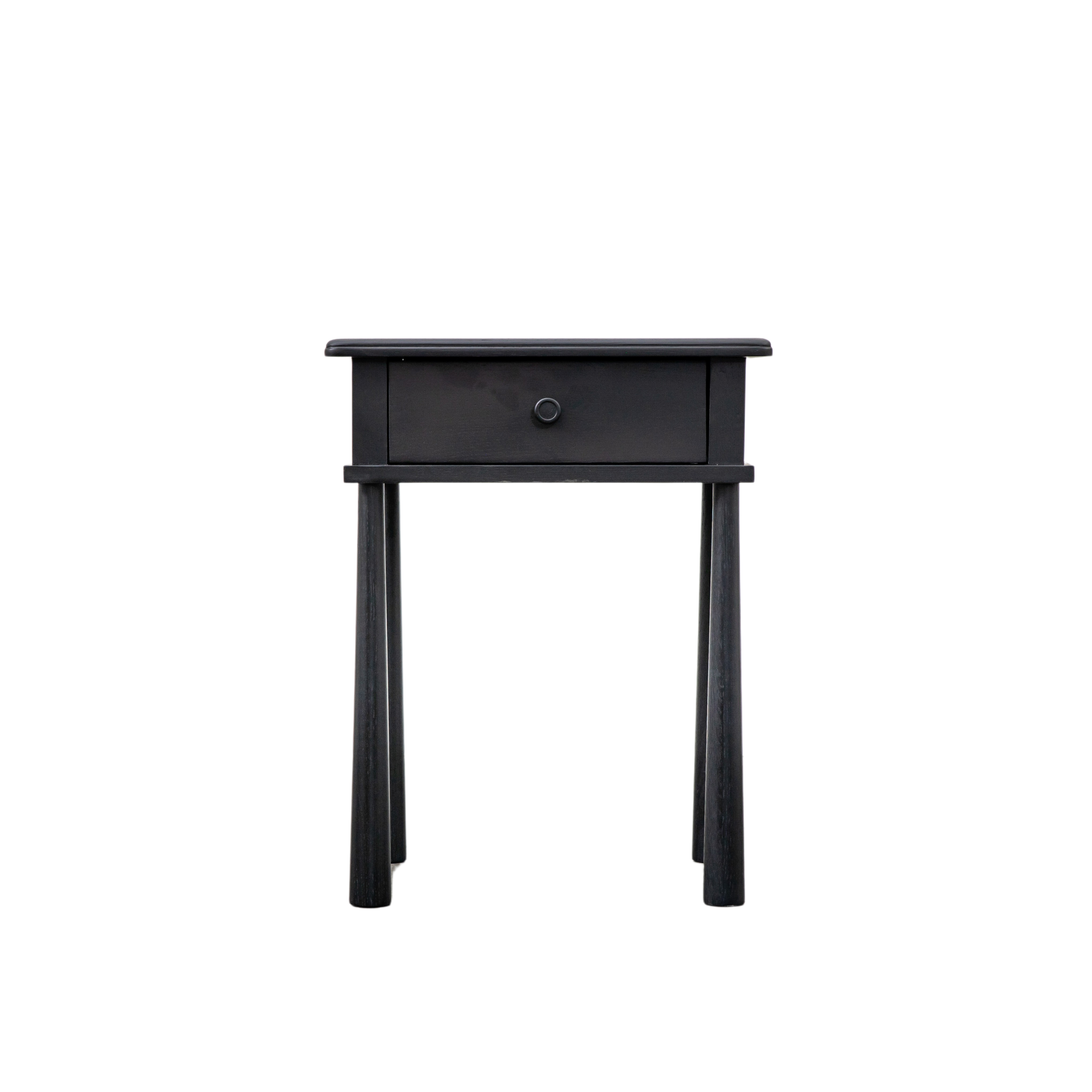 ASHFORD 1 Drawer Bedside Table - Black - Galvin and Galloway