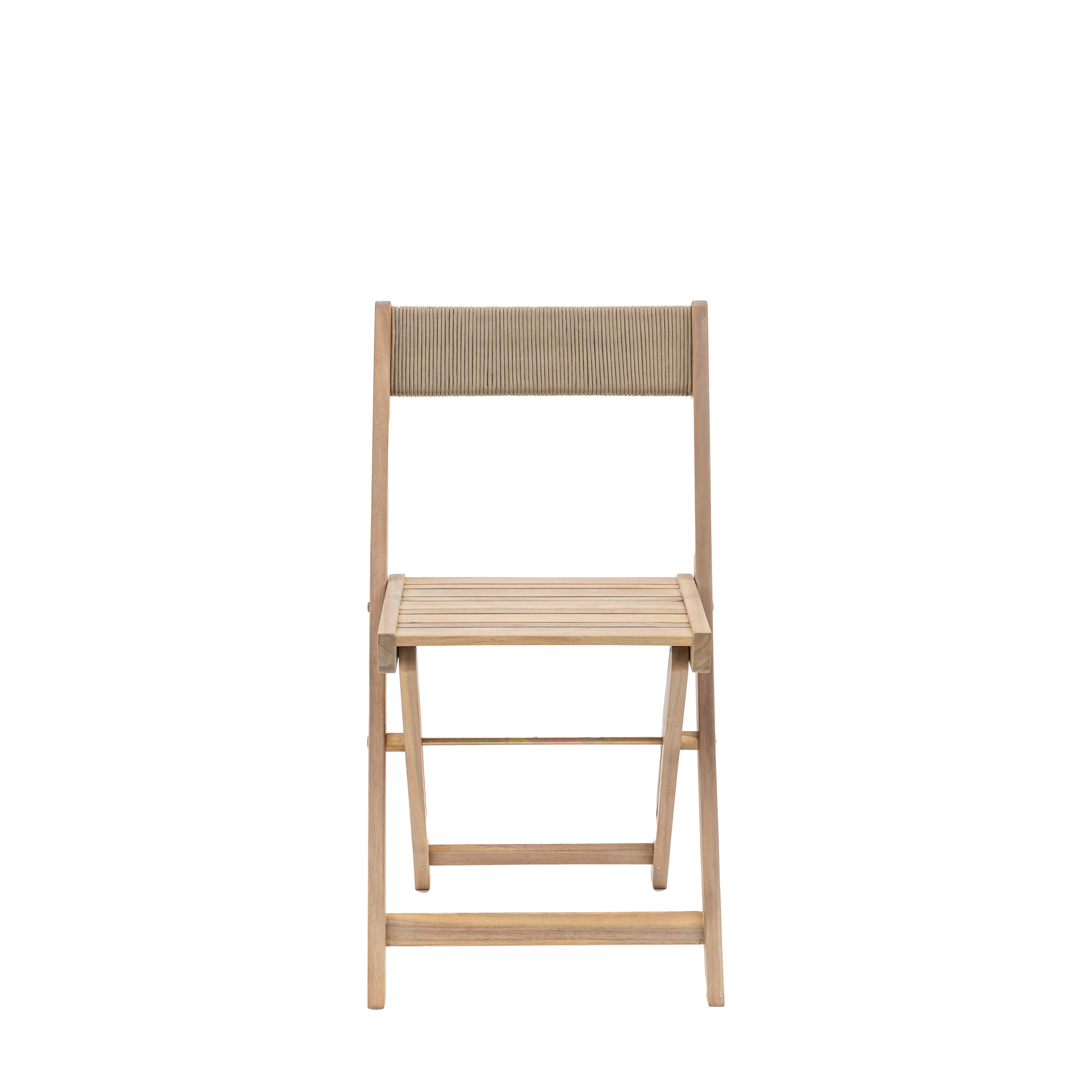 SILVERSTONE Folding Garden Chair Oak - Set of 2 - Galvin and Galloway