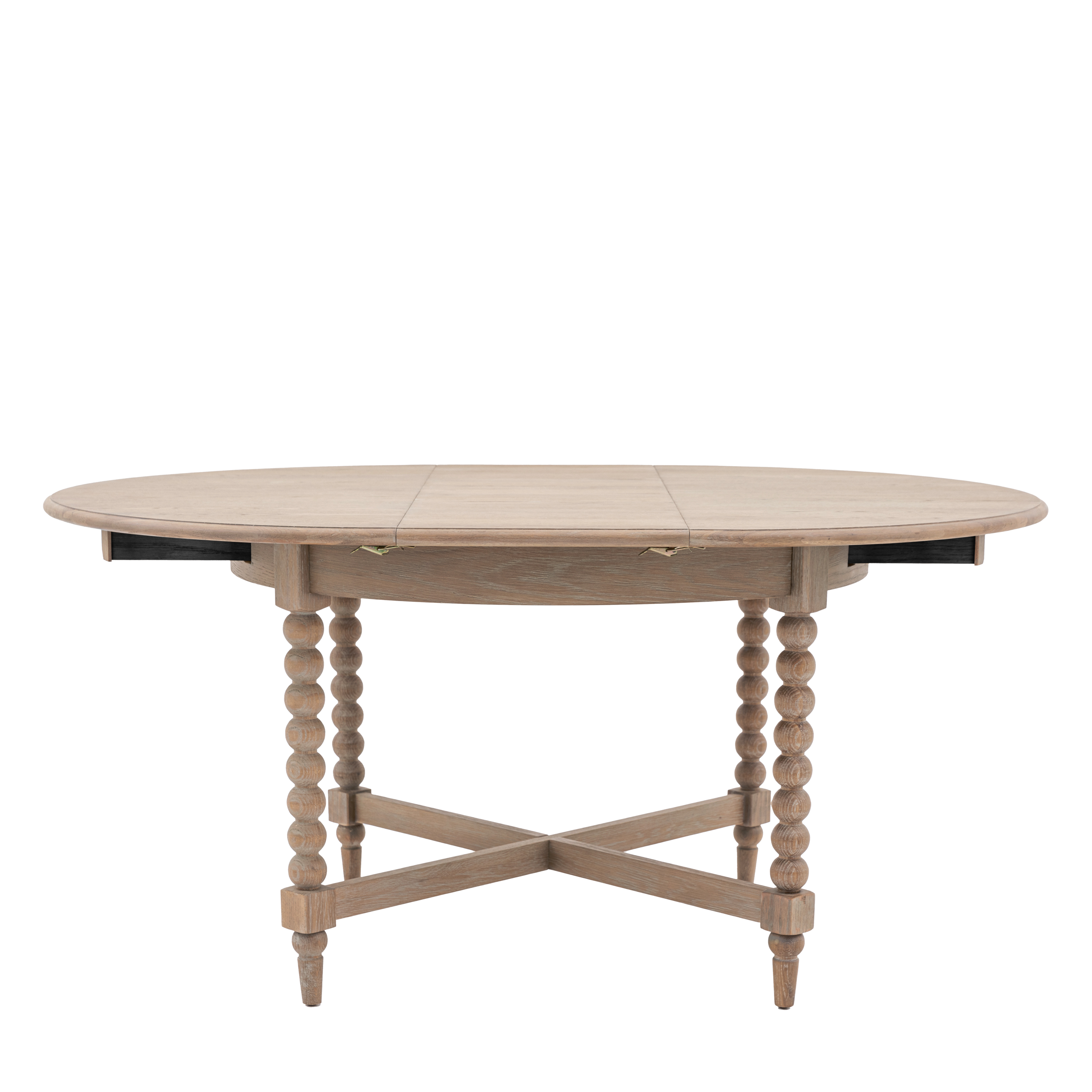 STONELEIGH Round Extending Dining Table - Light Oak - Galvin and Galloway
