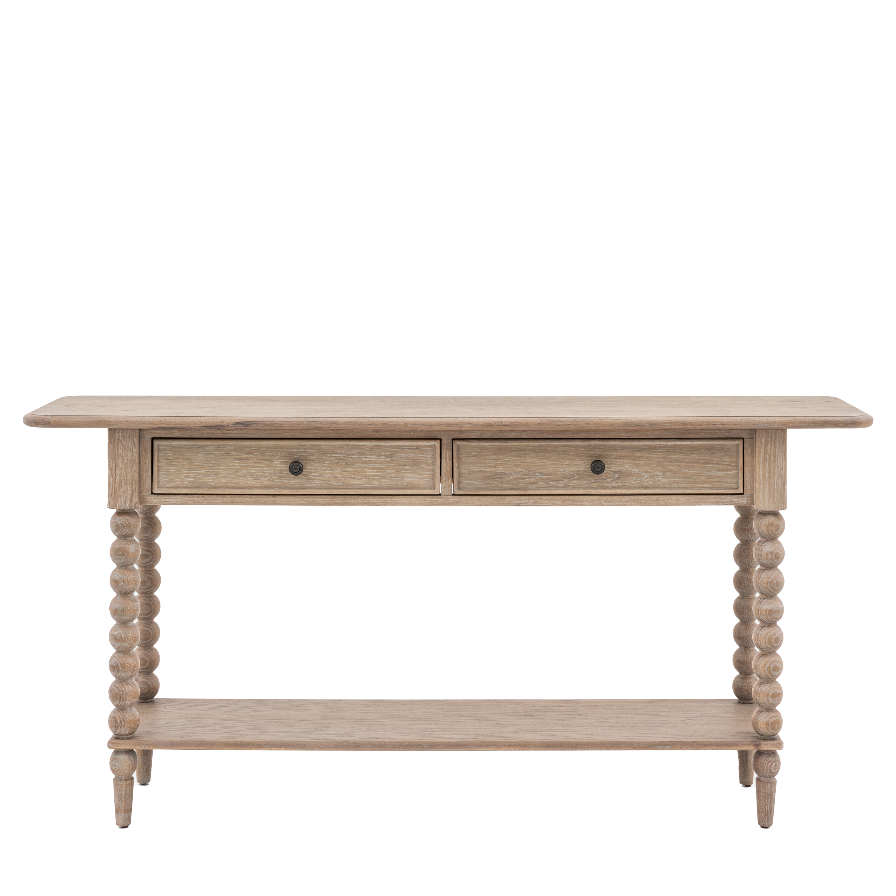 STONELEIGH 2 Drawer Console Table - Light Oak - Galvin and Galloway