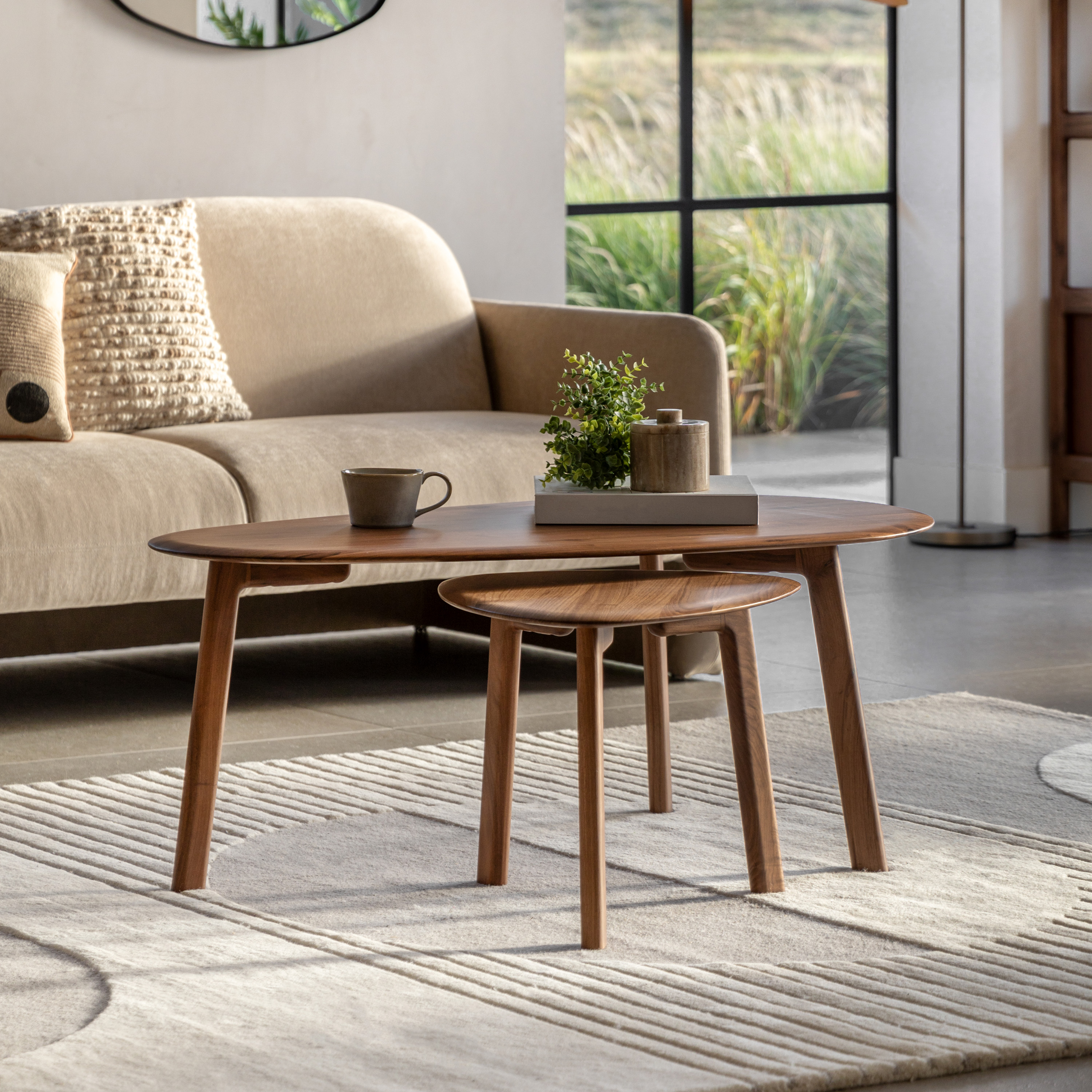 THORNWELL Coffee Table Nest of 2 - Dark Oak - Galvin and Galloway