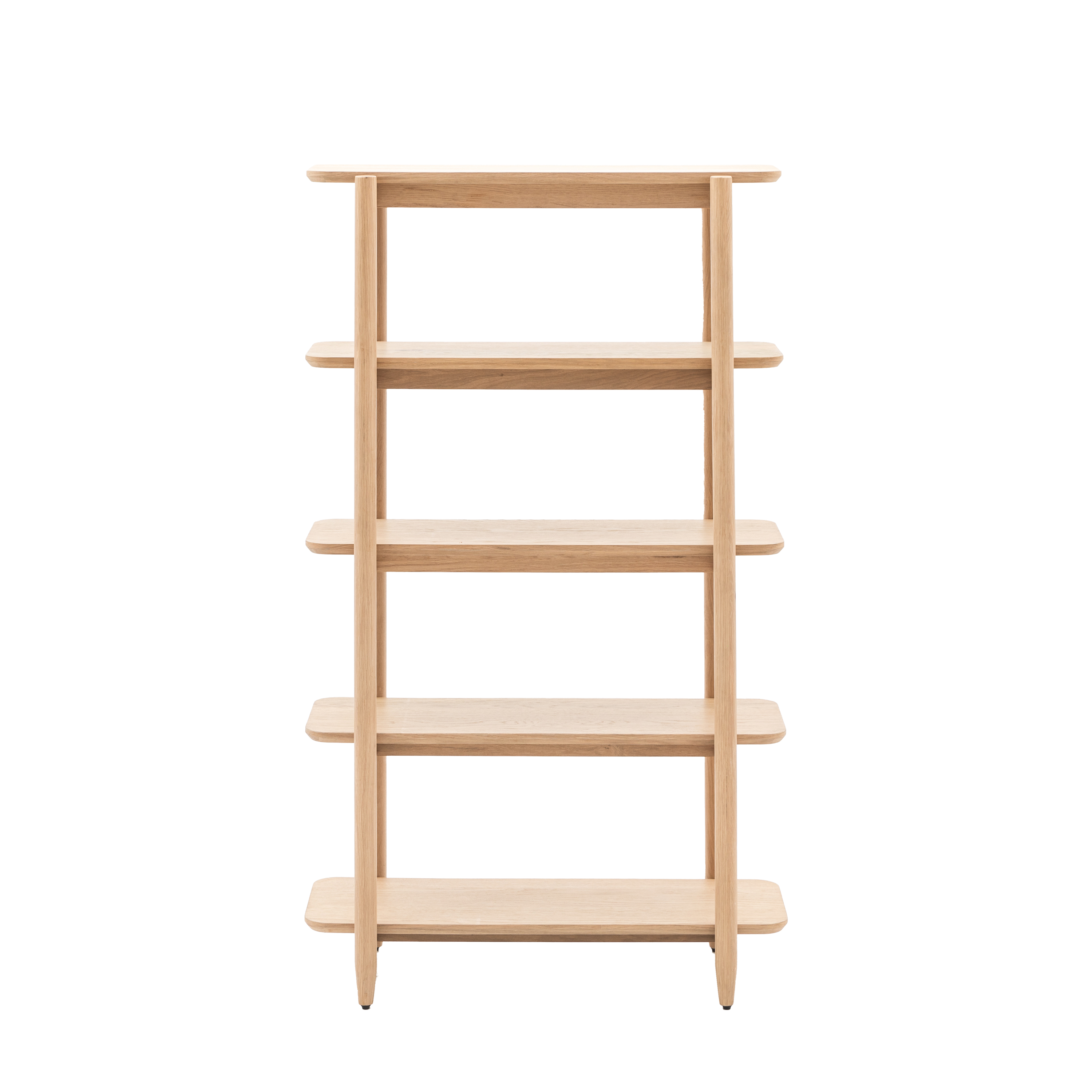 BANBURY Tall Open Display Rack - Light Oak - Galvin and Galloway