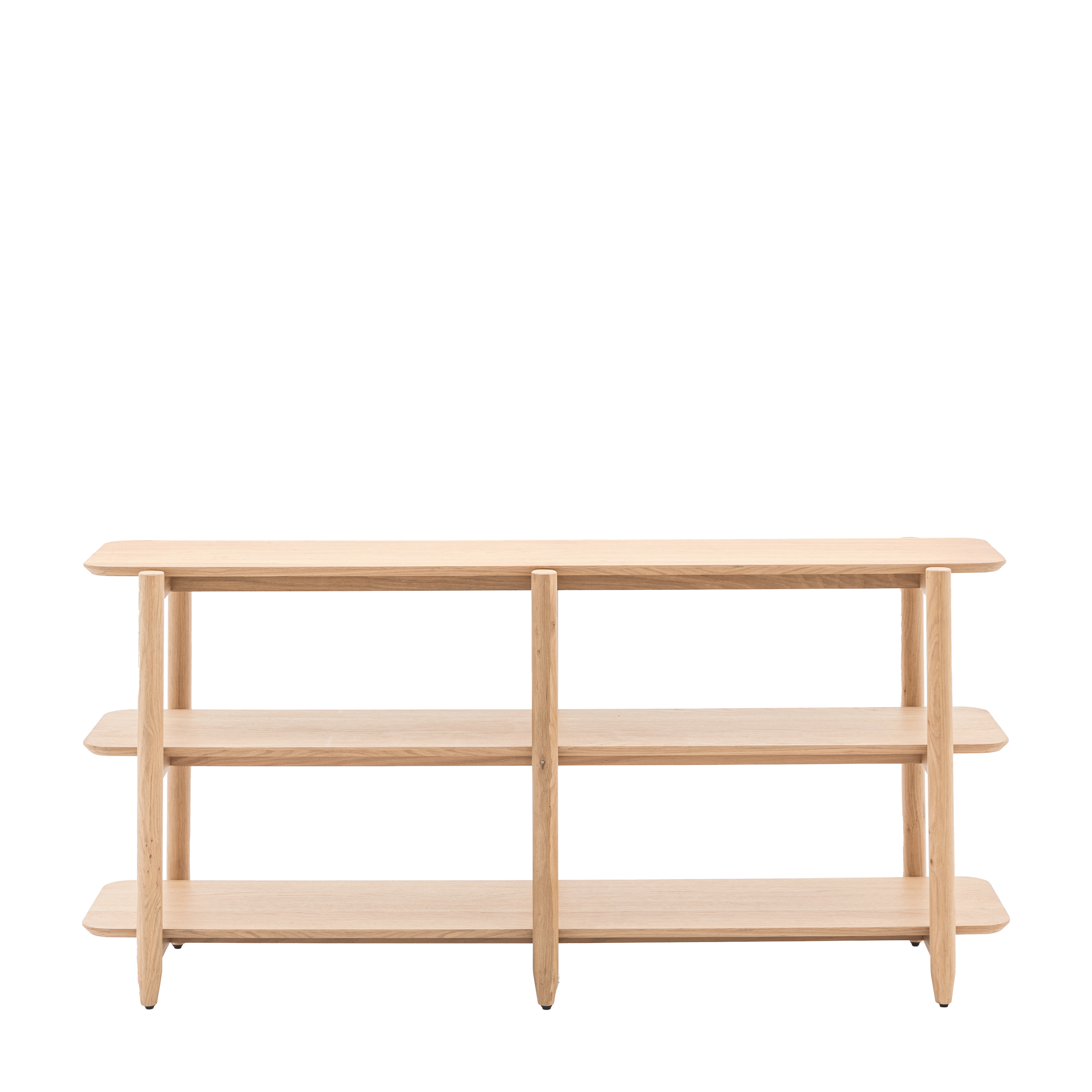 BANBURY Wide Open Display Rack - Light Oak - Galvin and Galloway