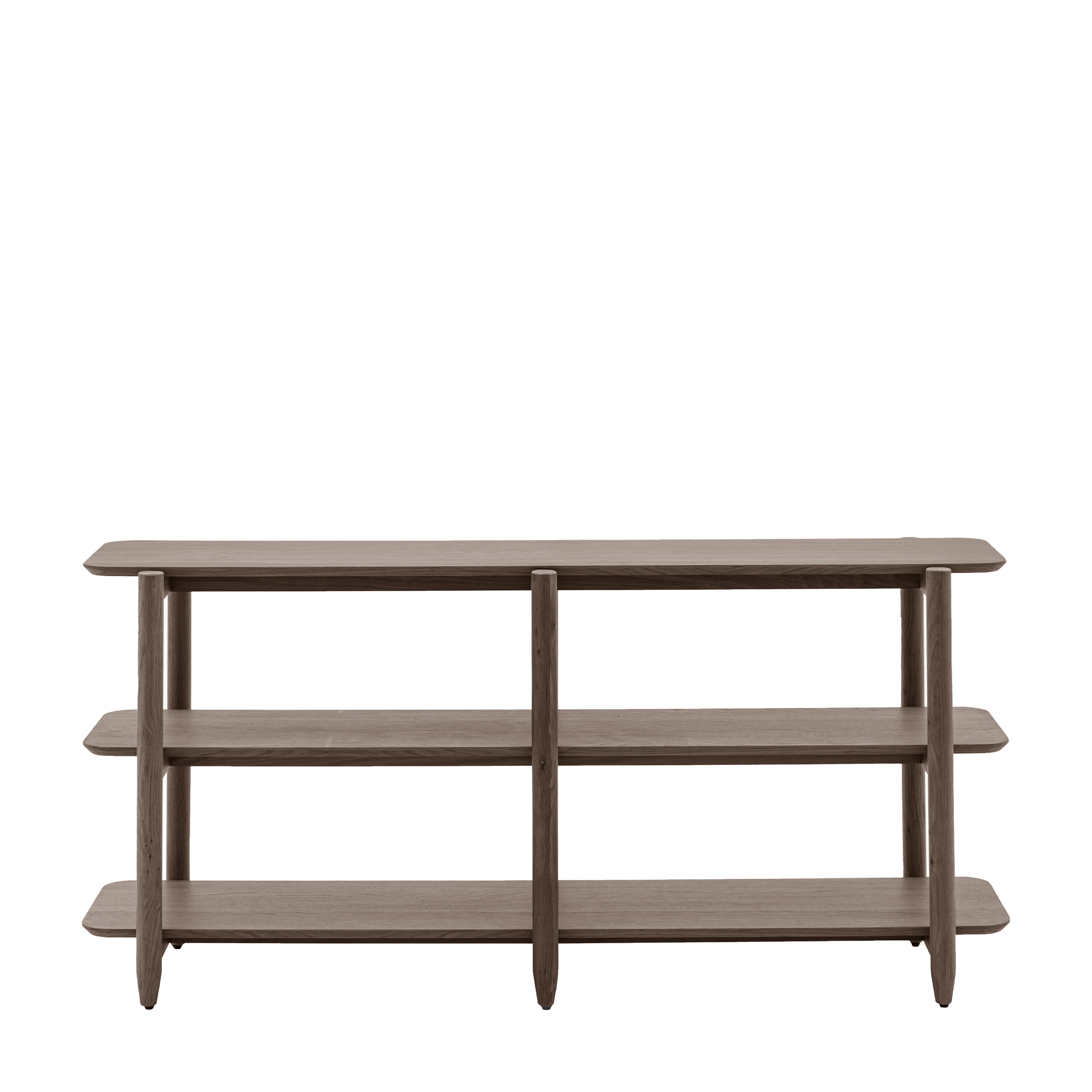 BANBURY Wide Open Display Rack - Dark Oak - Galvin and Galloway