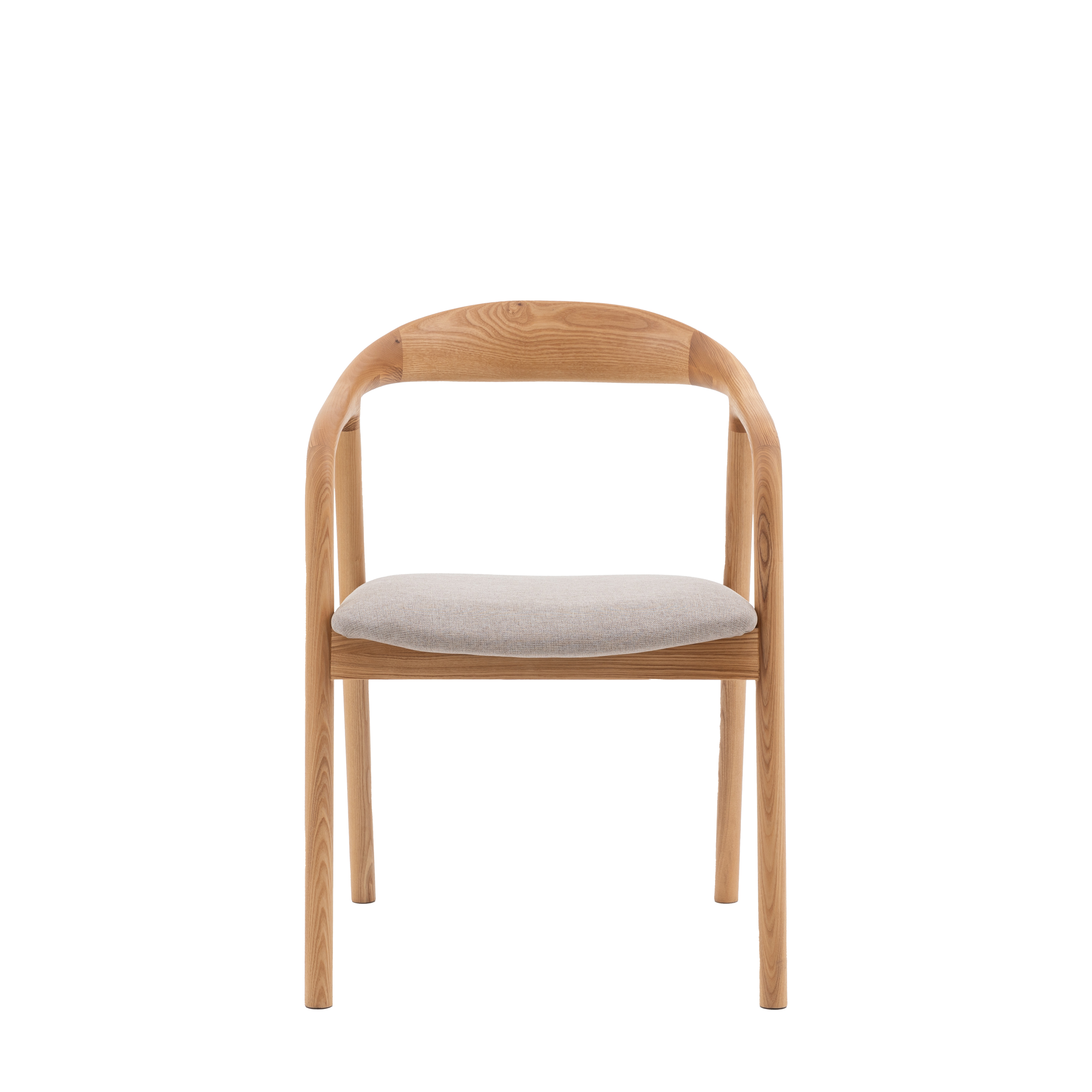 THORNWELL Dining Chair with Seat Cushion Medium Oak - Set of 2