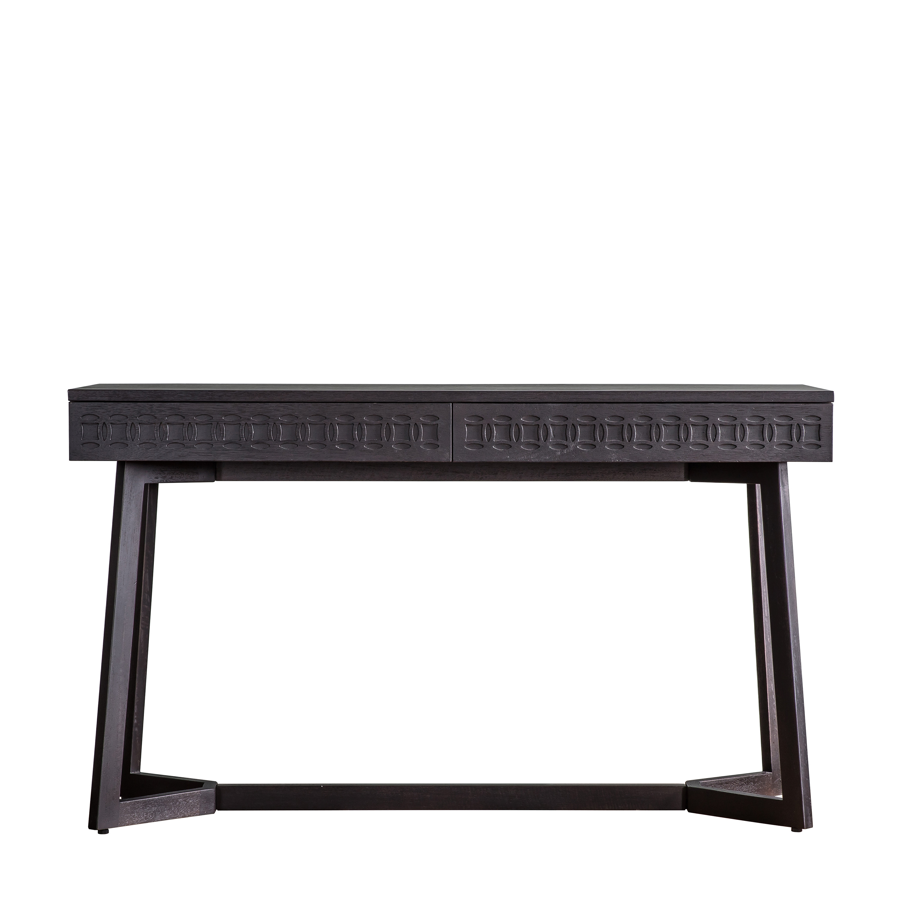 ASHWELL 2 Drawer Office Desk - Black - Galvin and Galloway