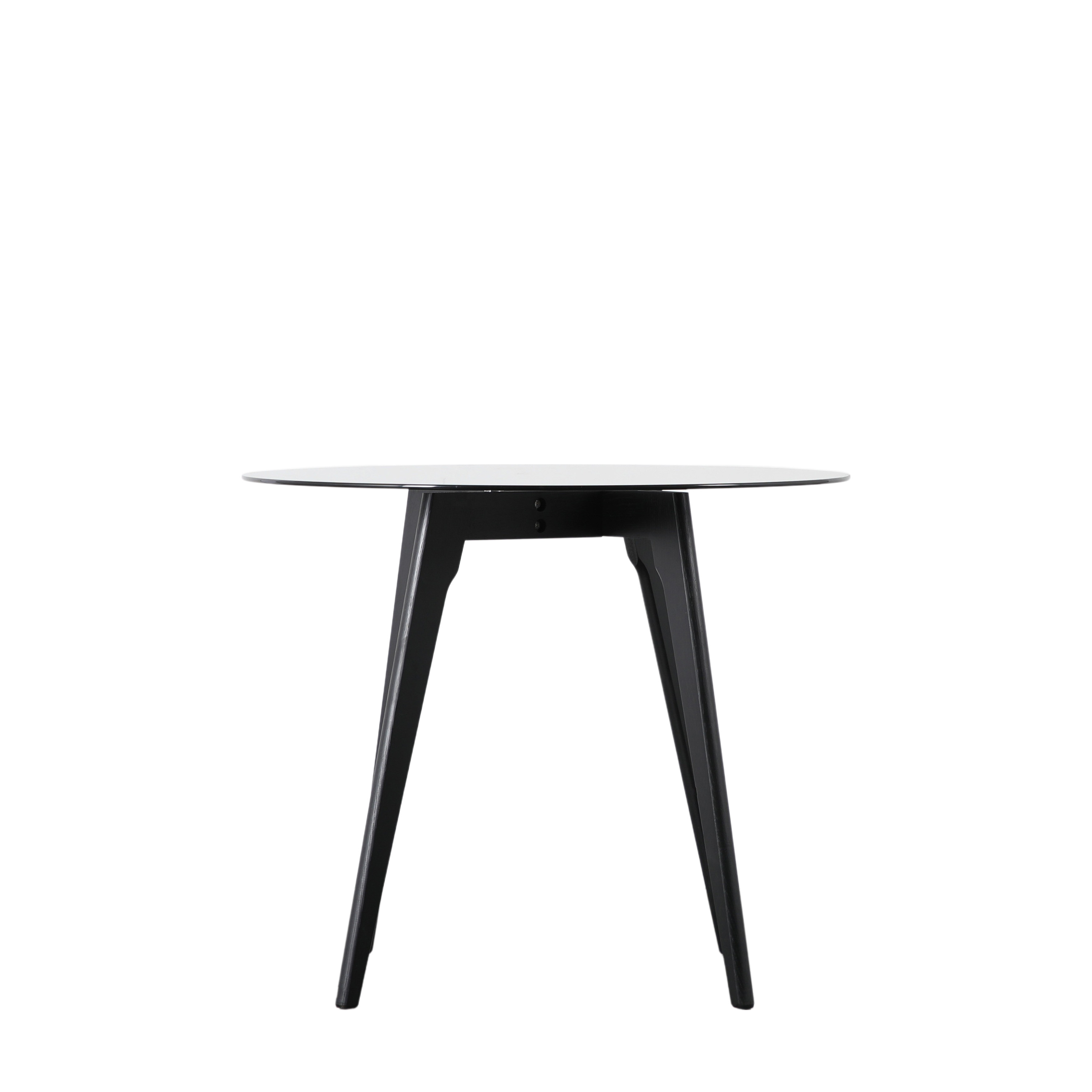 HARRINGTON Round Dining Table - Black - Galvin and Galloway