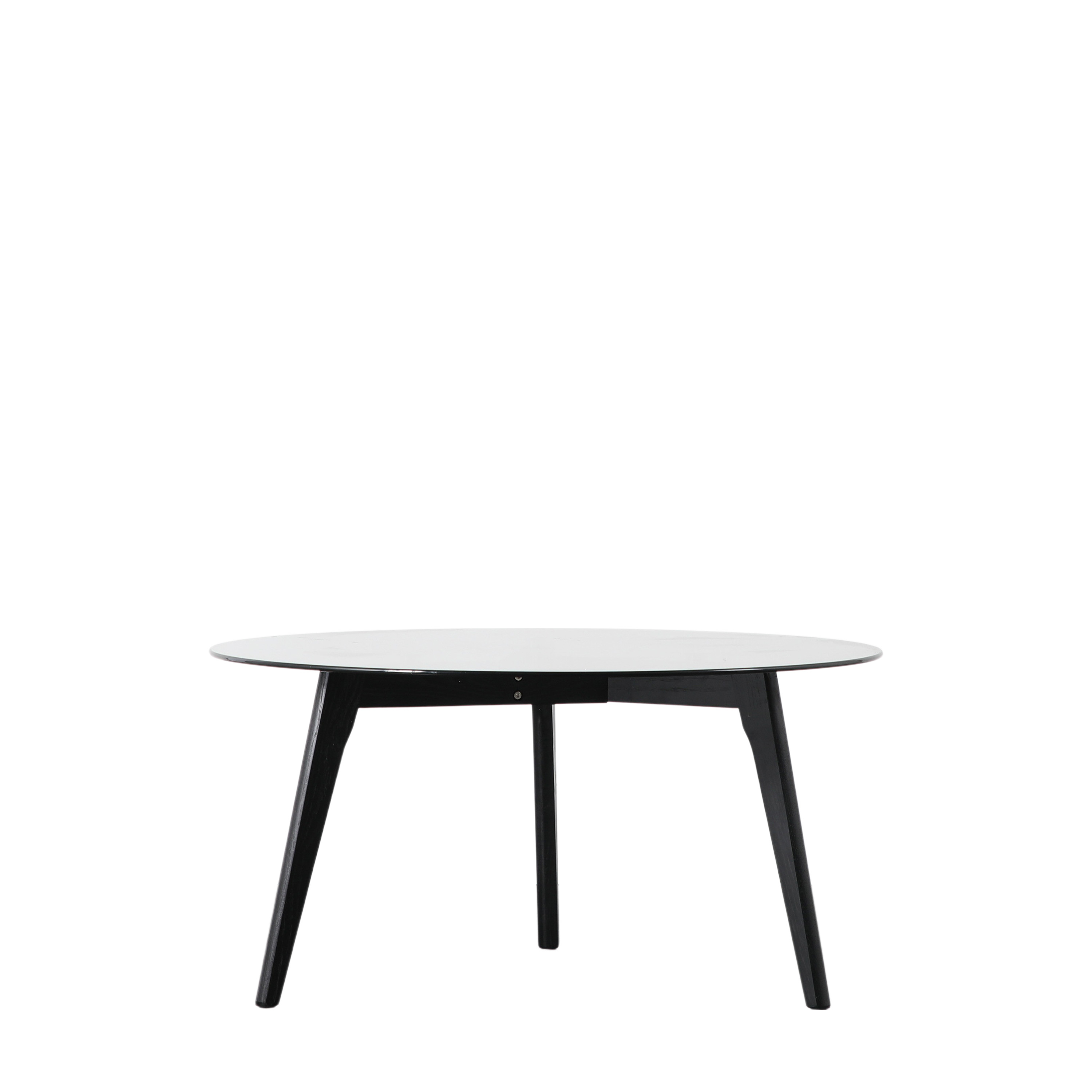 HARRINGTON Round Coffee Table - Black - Galvin and Galloway