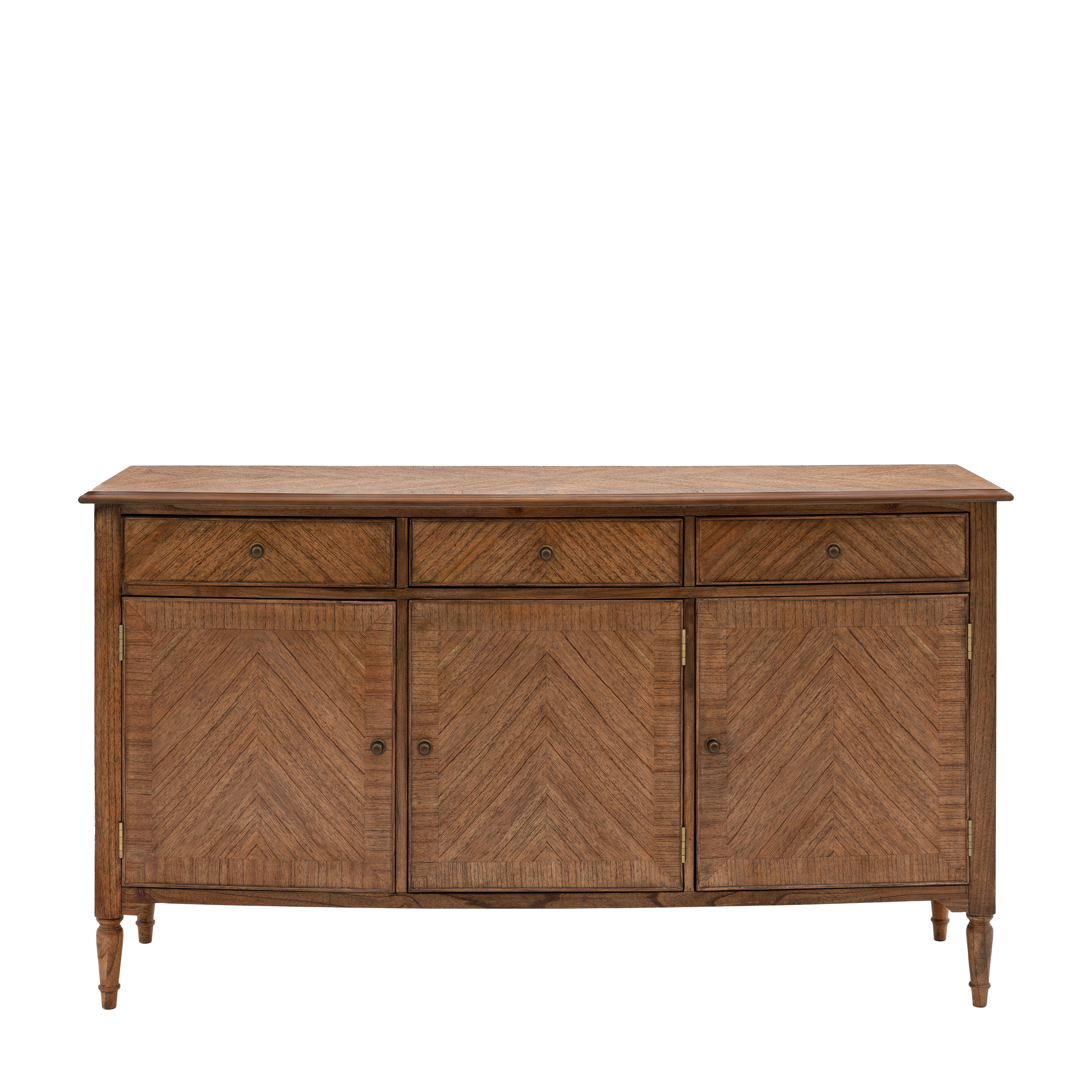ALDERLEIGH 3 Door 3 Drawer Sideboard - Dark Oak - Galvin and Galloway