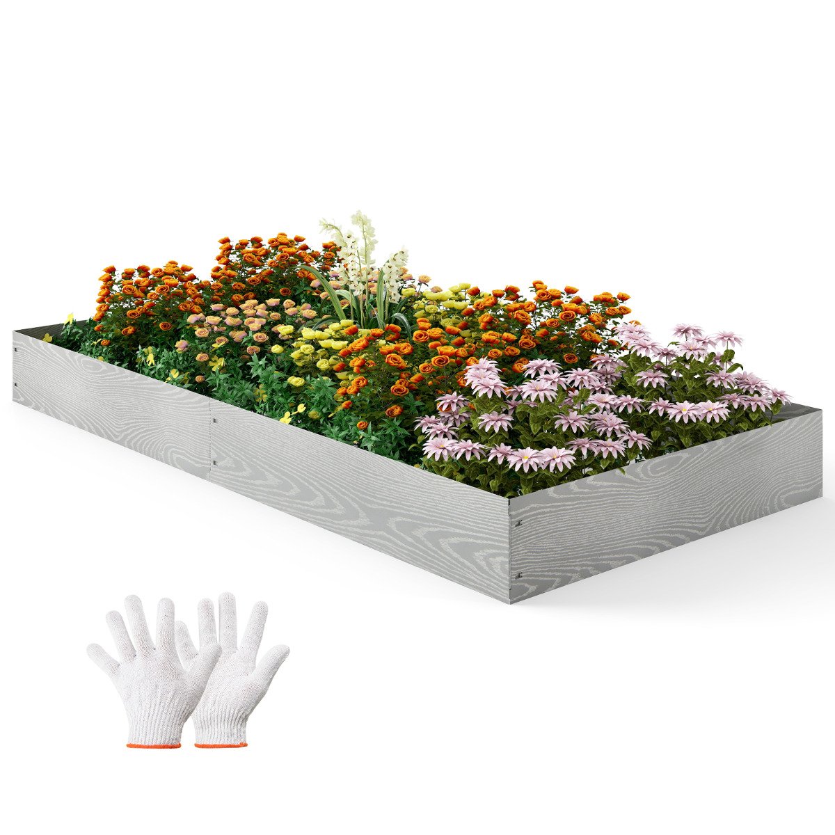 6-Pack 600 cm Galvanized Metal Landscape Edging for Lawn Pathway - Savings Store