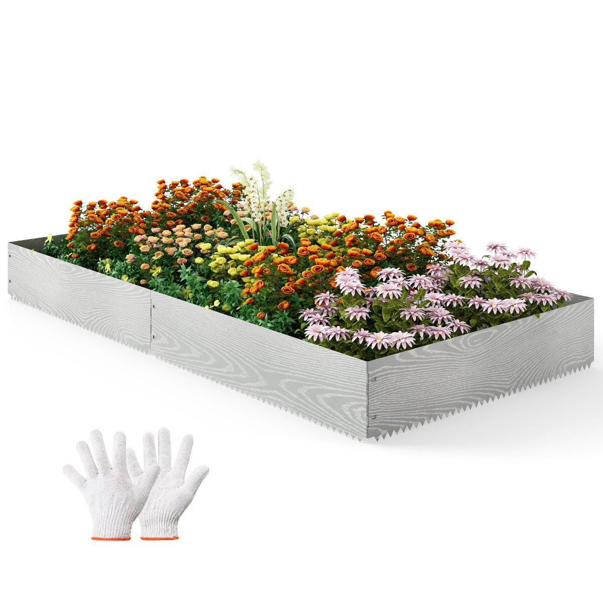 6-Pack 600 cm Galvanized Metal Landscape Edging for Lawn Yard - Savings Store