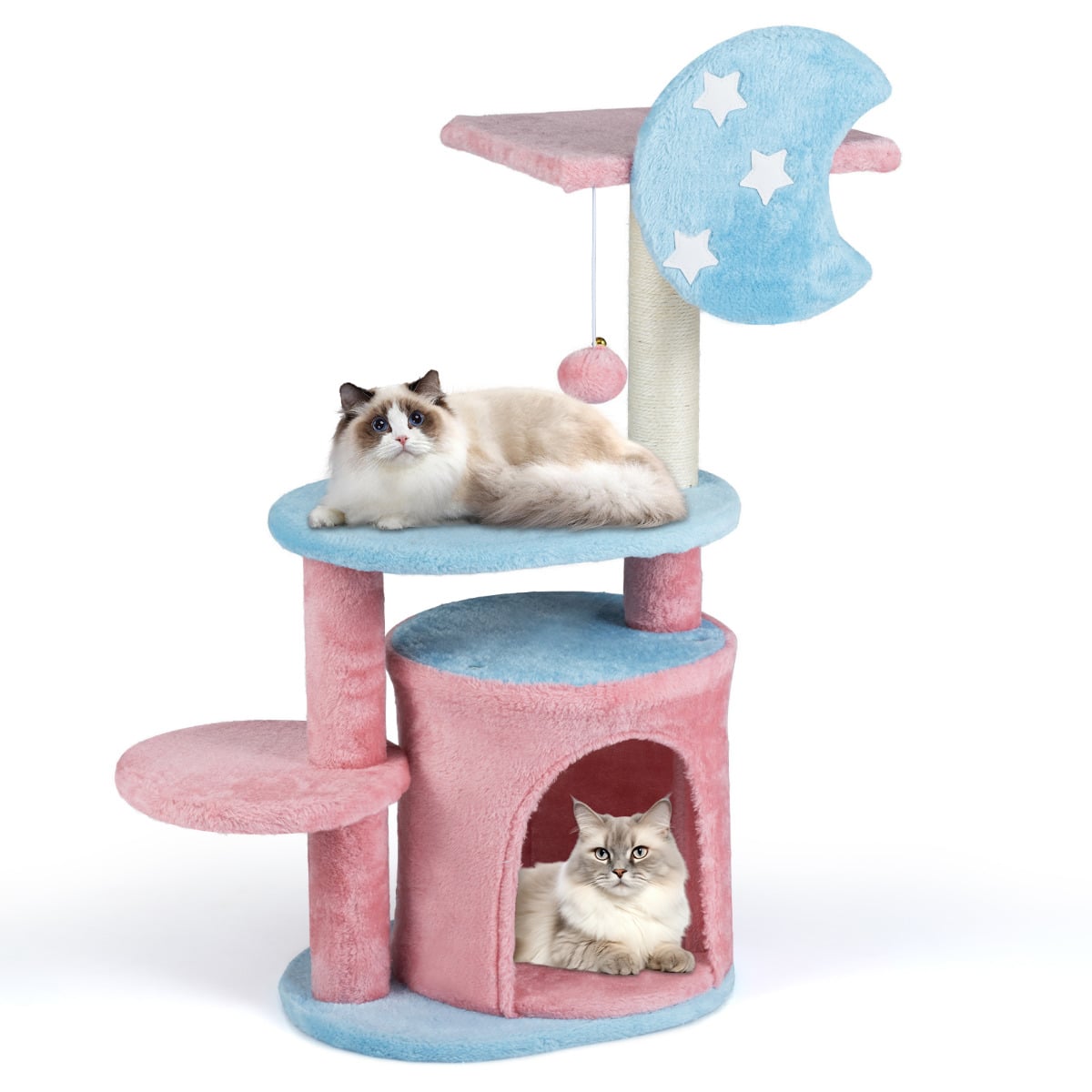 85cm Cute Aesthetic Cat Tree with Sisal Scratching Post - Savings Store