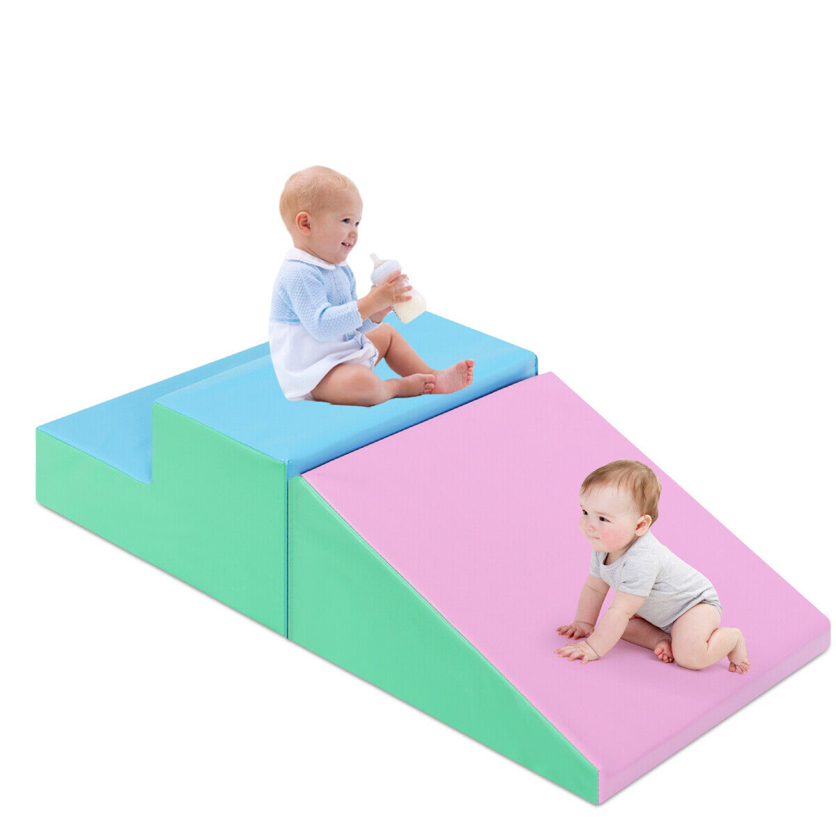 Toddler Climb and Crawl Foam Play Set - Pink - Savings Store