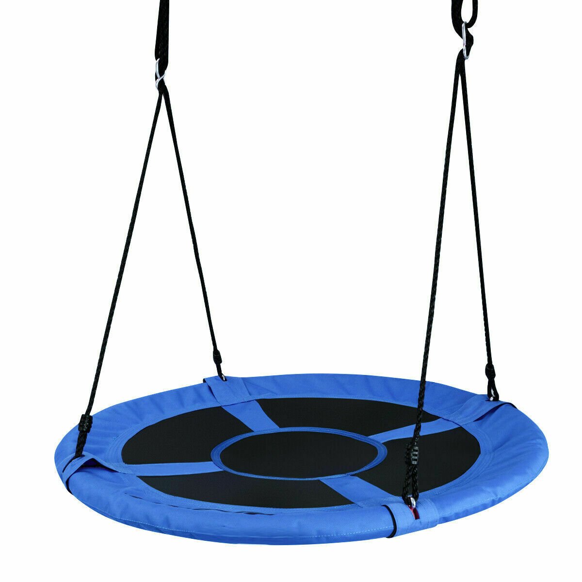 MORROWE 100cm Children Flying Saucer Tree Swing with Adjustable Rope-Blue - Savings Store