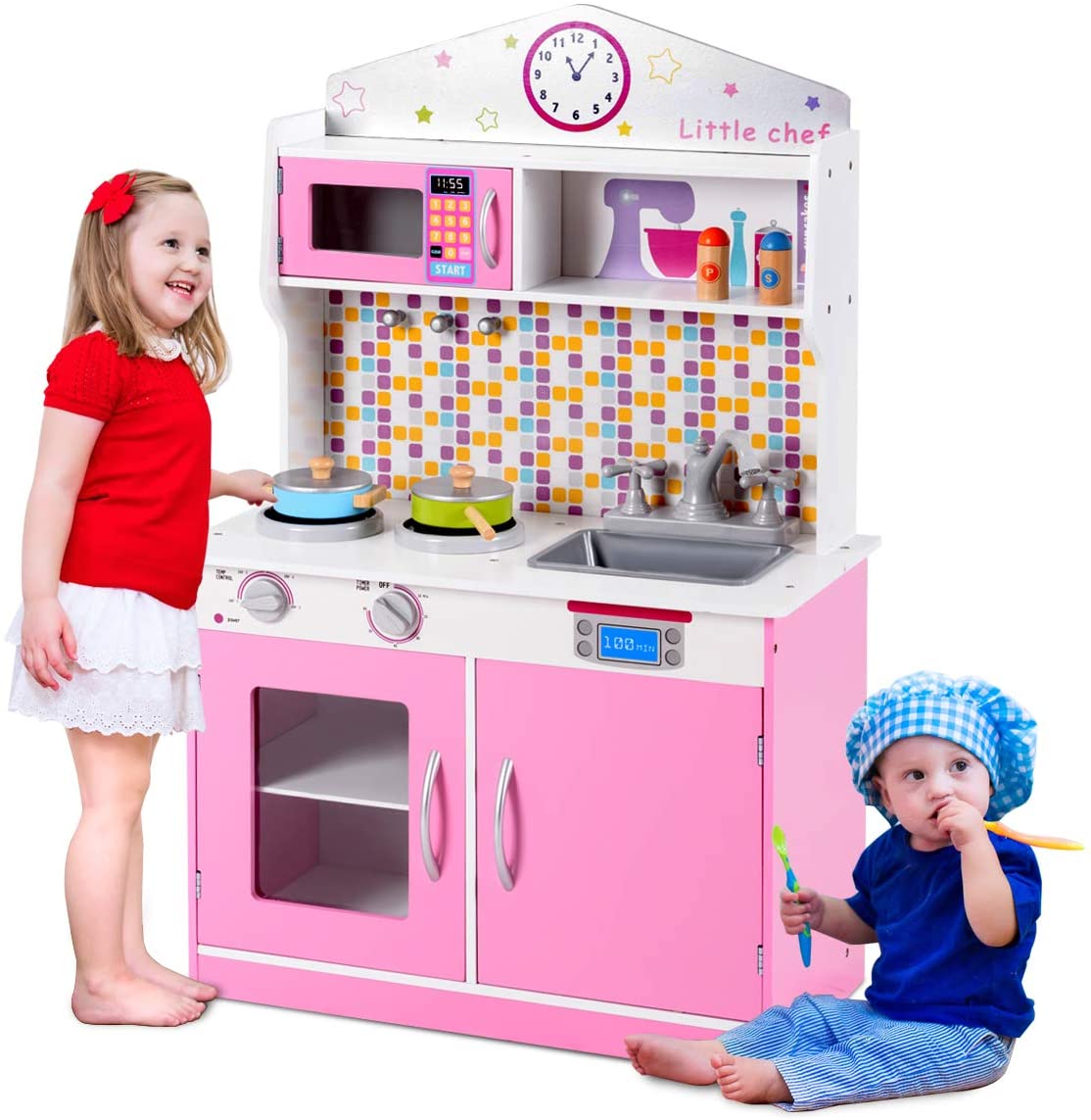 Kids Kitchen Toy - Kids Cooking Pretend Play Toy Set - Savings Store