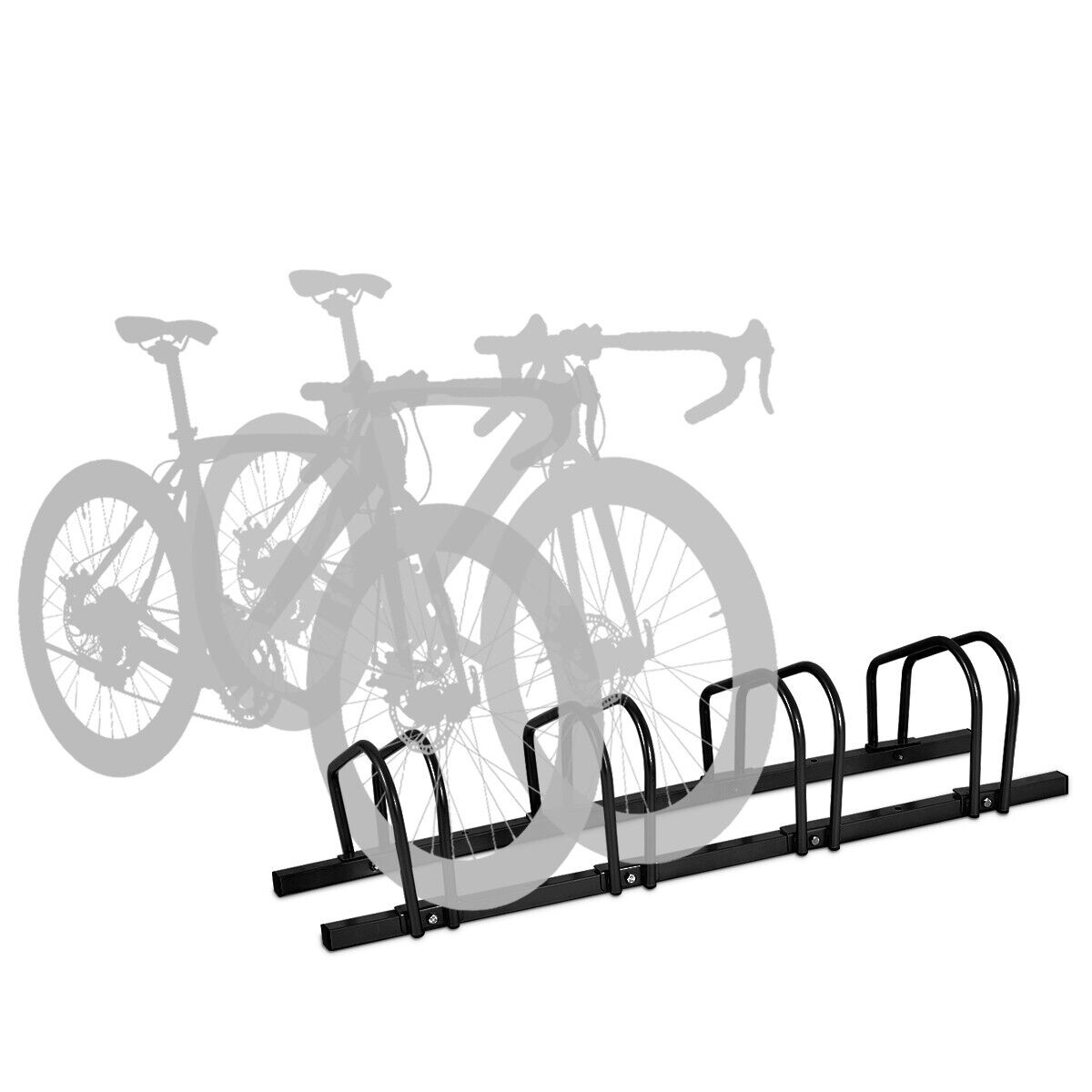 4-Bike Garage Bicycle Storage Rack-Black - Savings Store