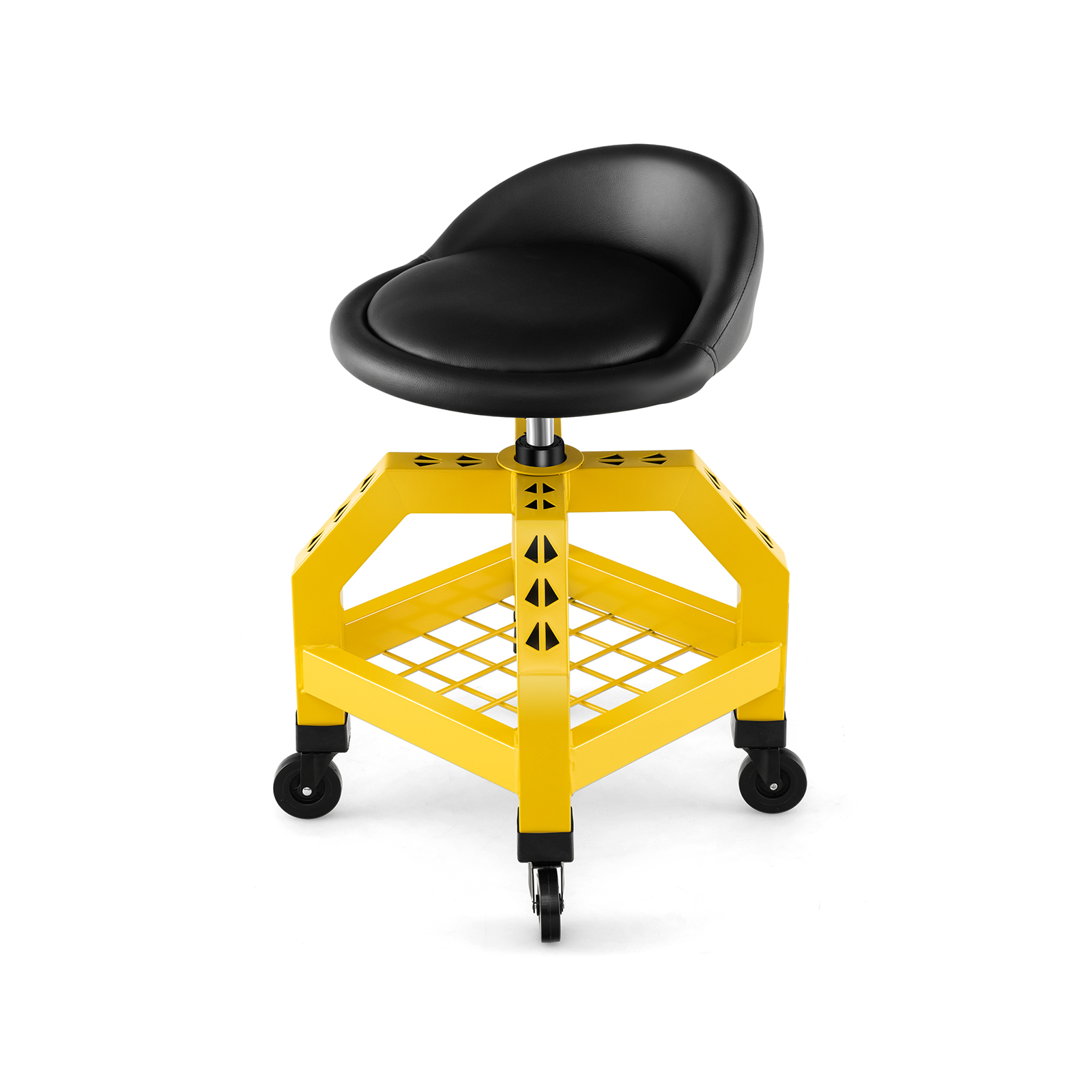 Rolling Mechanic Stool with Tool Tray - Yellow - Savings Store