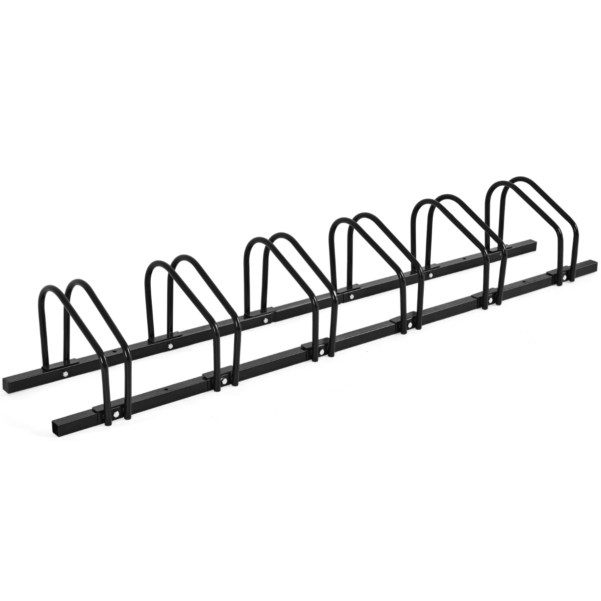 6-Bike Steel Bike Rack for Child BMX Road and Mountain Bikes-Black - Savings Store