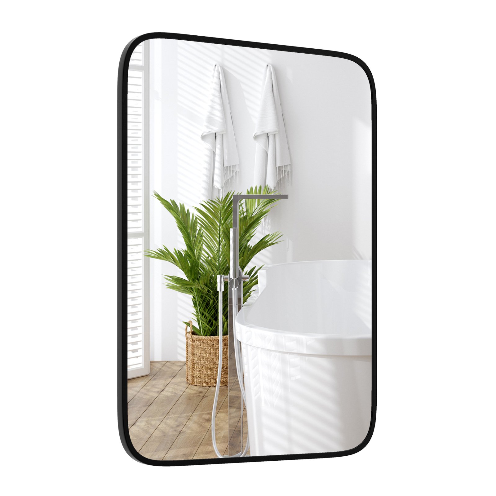 Bathroom Mirror - Rectangle Bathroom Mirror with Shatter-Proof Film and Expansion Screws - Savings Store
