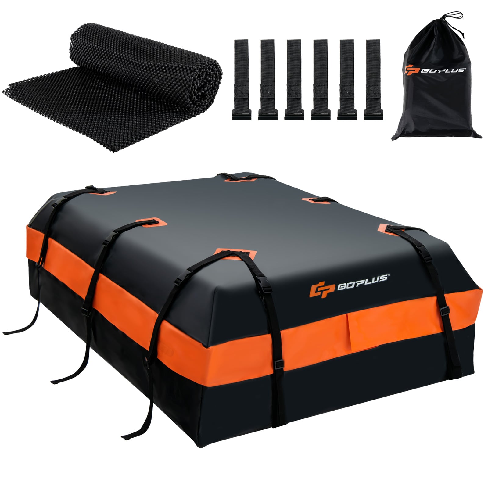 560L Rooftop Cargo Carrier Waterproof Car Roof Bag-Orange - Savings Store