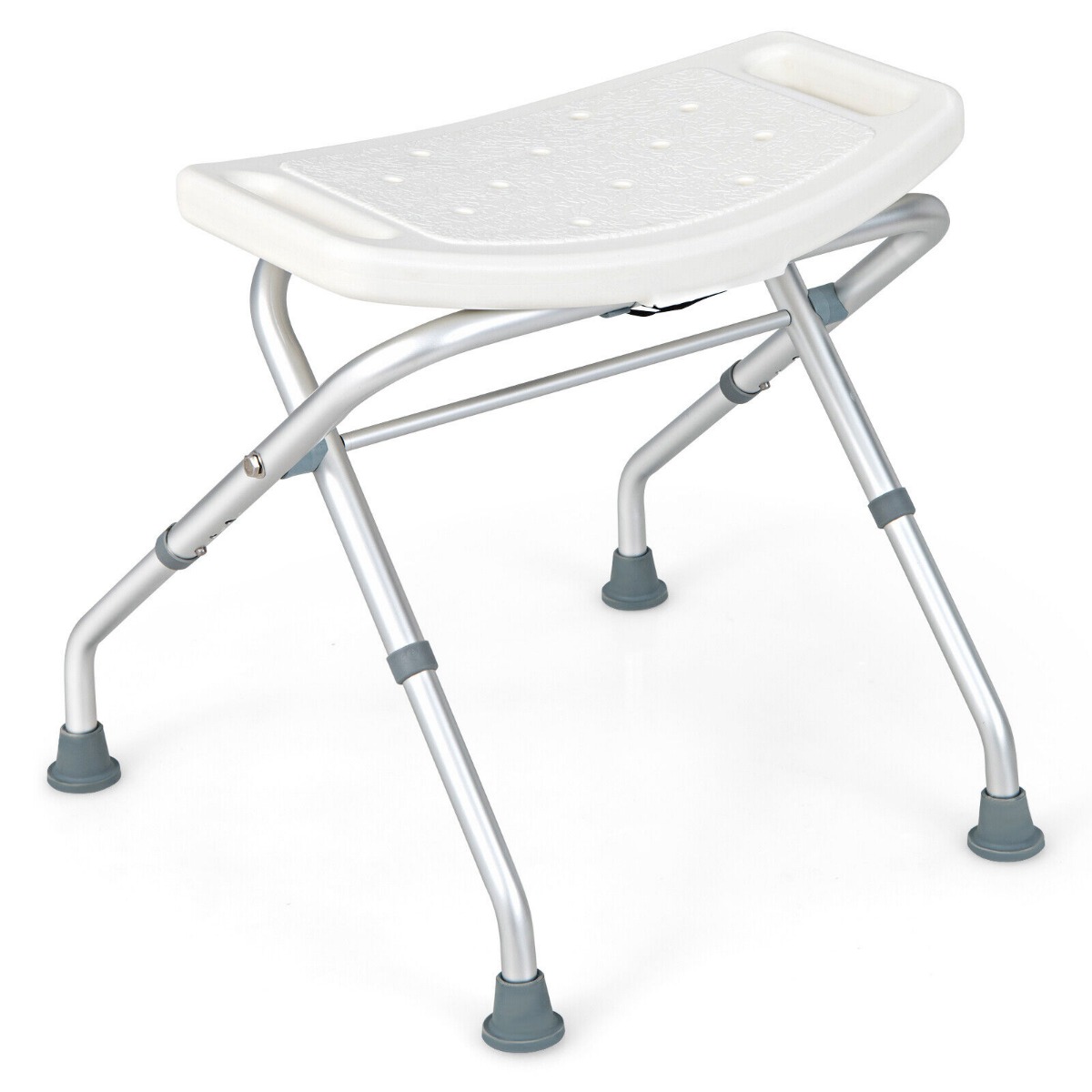 Folding Portable Shower Seat with Adjustable Height for Bathroom - Savings Store