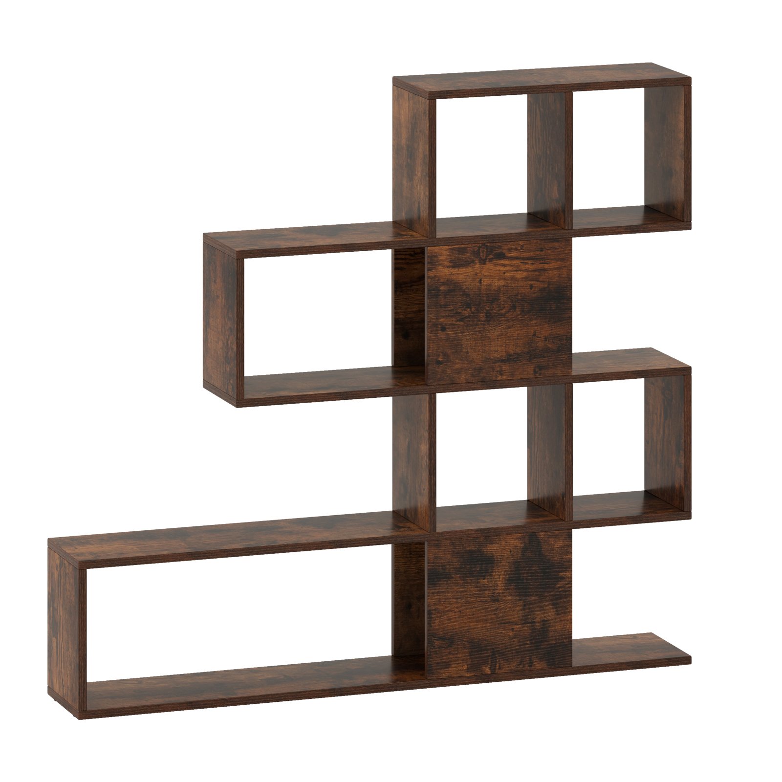 5-Tier Display and Storage Bookshelf for Home and Office-Rustic Brown - Savings Store