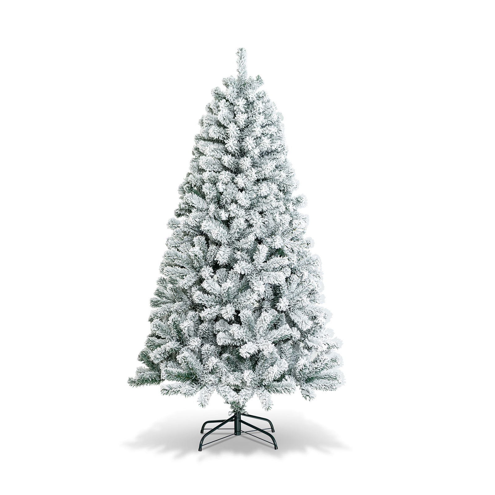 Snow Flocked Artificial Christmas Tree with 600 Tips - 6ft - Savings Store