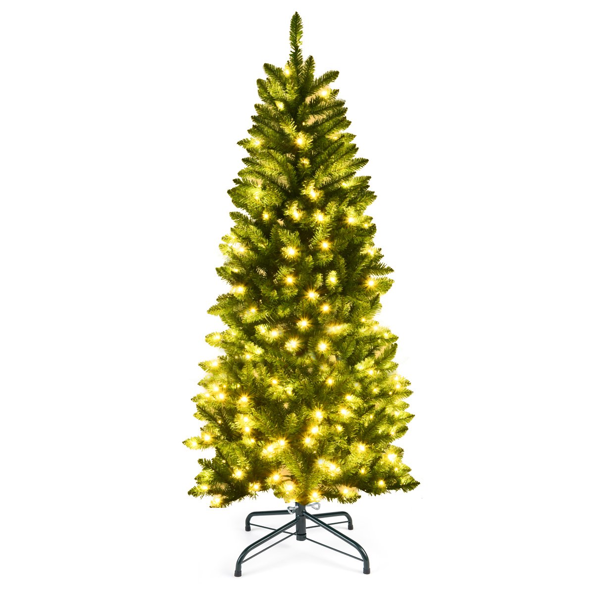 Pencil Christmas Tree with Warm White Lights - 5ft - Savings Store