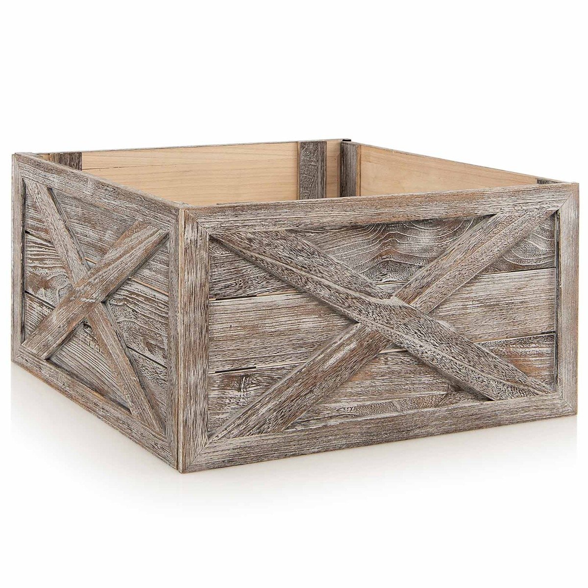 Grey Christmas Tree Box Stand - Large - Savings Store