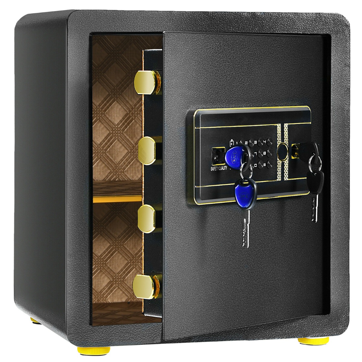 Electronic Safe Box with 3 Opening Ways for Cash Jewelry Deposit-36 x 31 x 41 cm - Savings Store