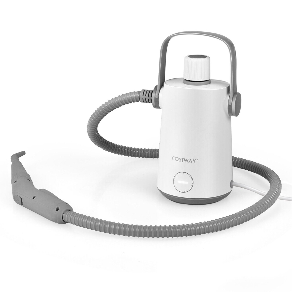 1000W Handheld Steam Cleaner with 10 Accessories and Safety Lock-Grey - Savings Store