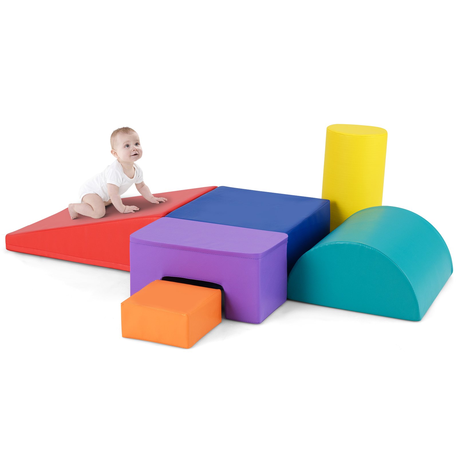 TYTASI Foam Climbing Blocks with PU Cover for Toddlers 1-3-Colorful - Savings Store