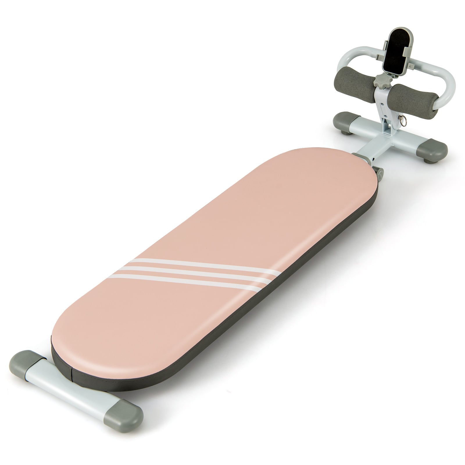 AROSSEN Sit Up Bench with Adjustable Angles and Length-Pink - Savings Store