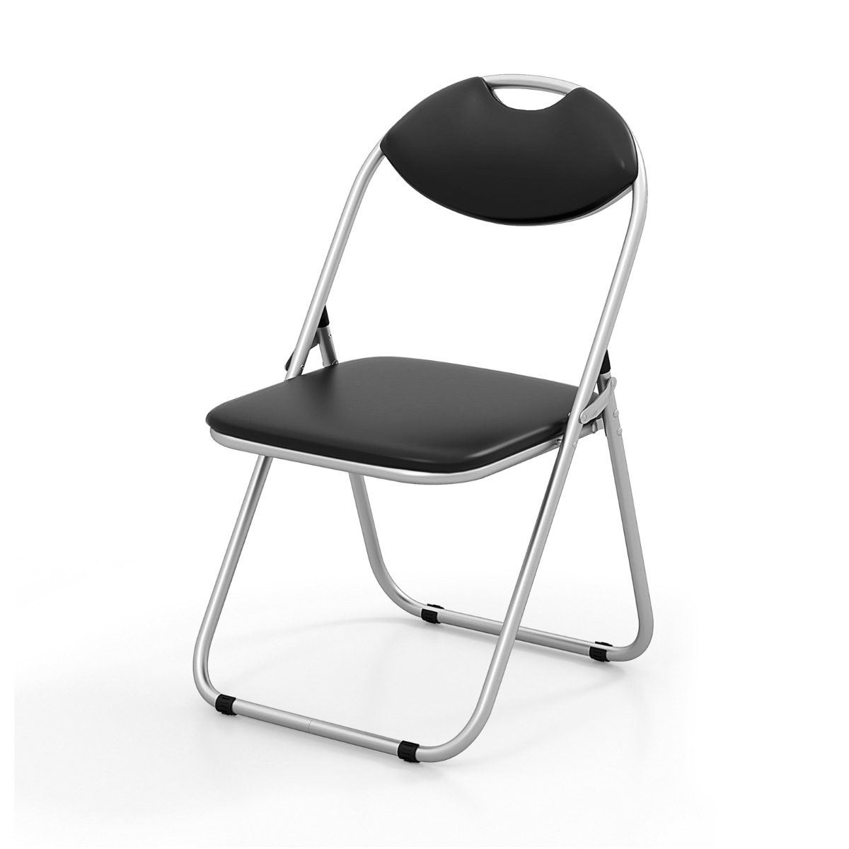 Set of 6 Folding Chair with Padded Seat and Stable U-shaped Frame for Office/Party/Conference/Dining Room - Savings Store