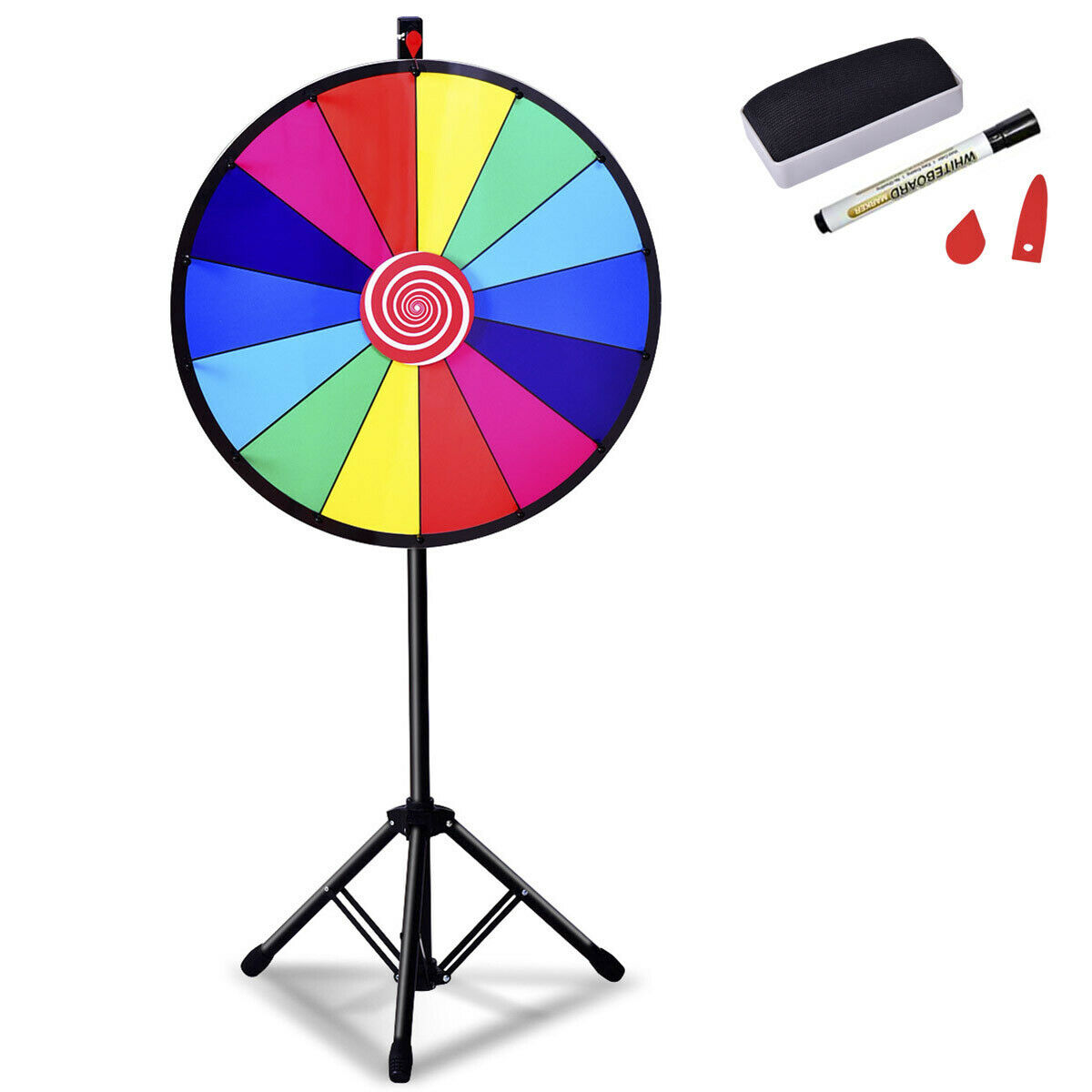 24" Colour Spinning Tabletop Prize Wheel - Savings Store