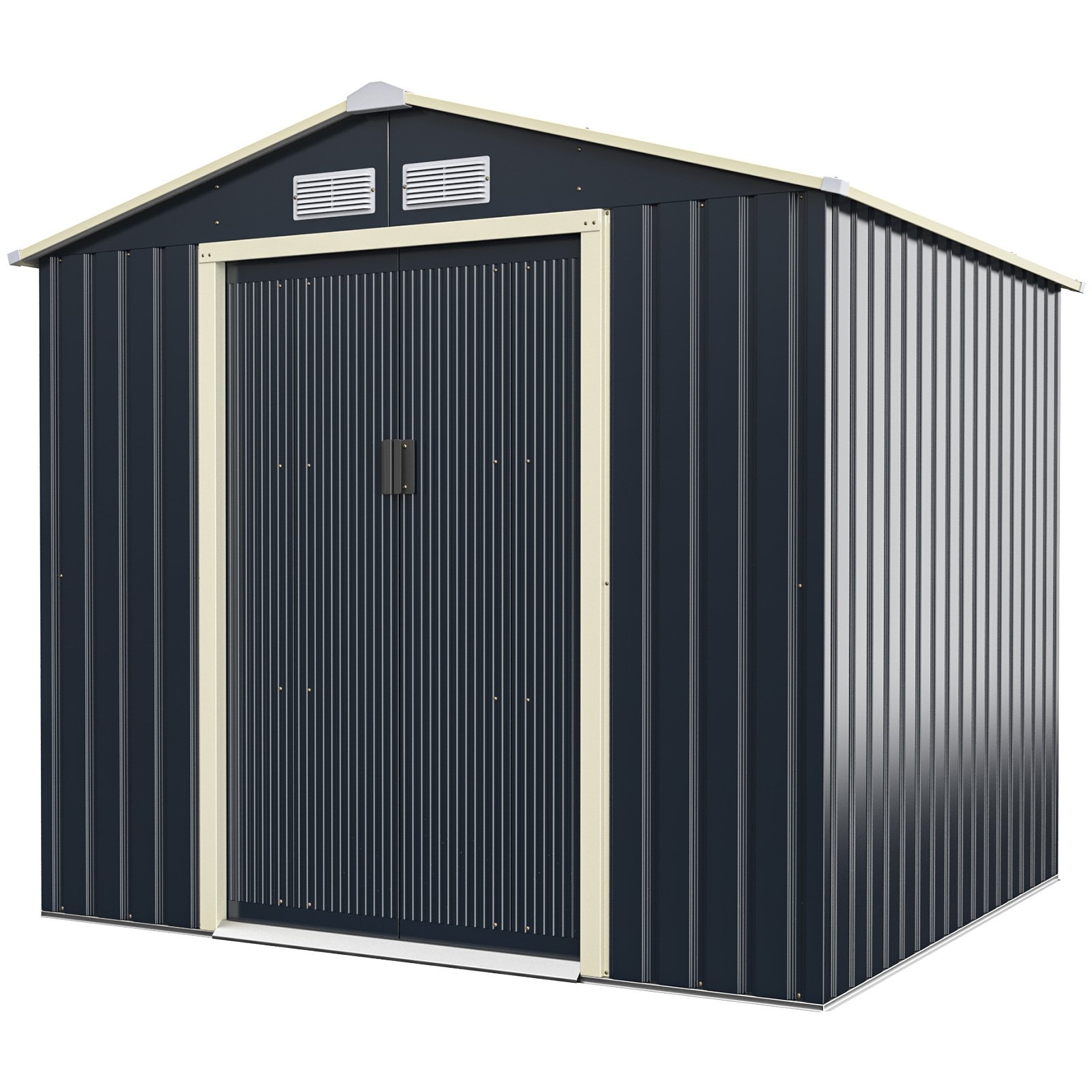213cm x 191cm Outdoor Storage Shed Large Storage House with Sliding Door - Savings Store